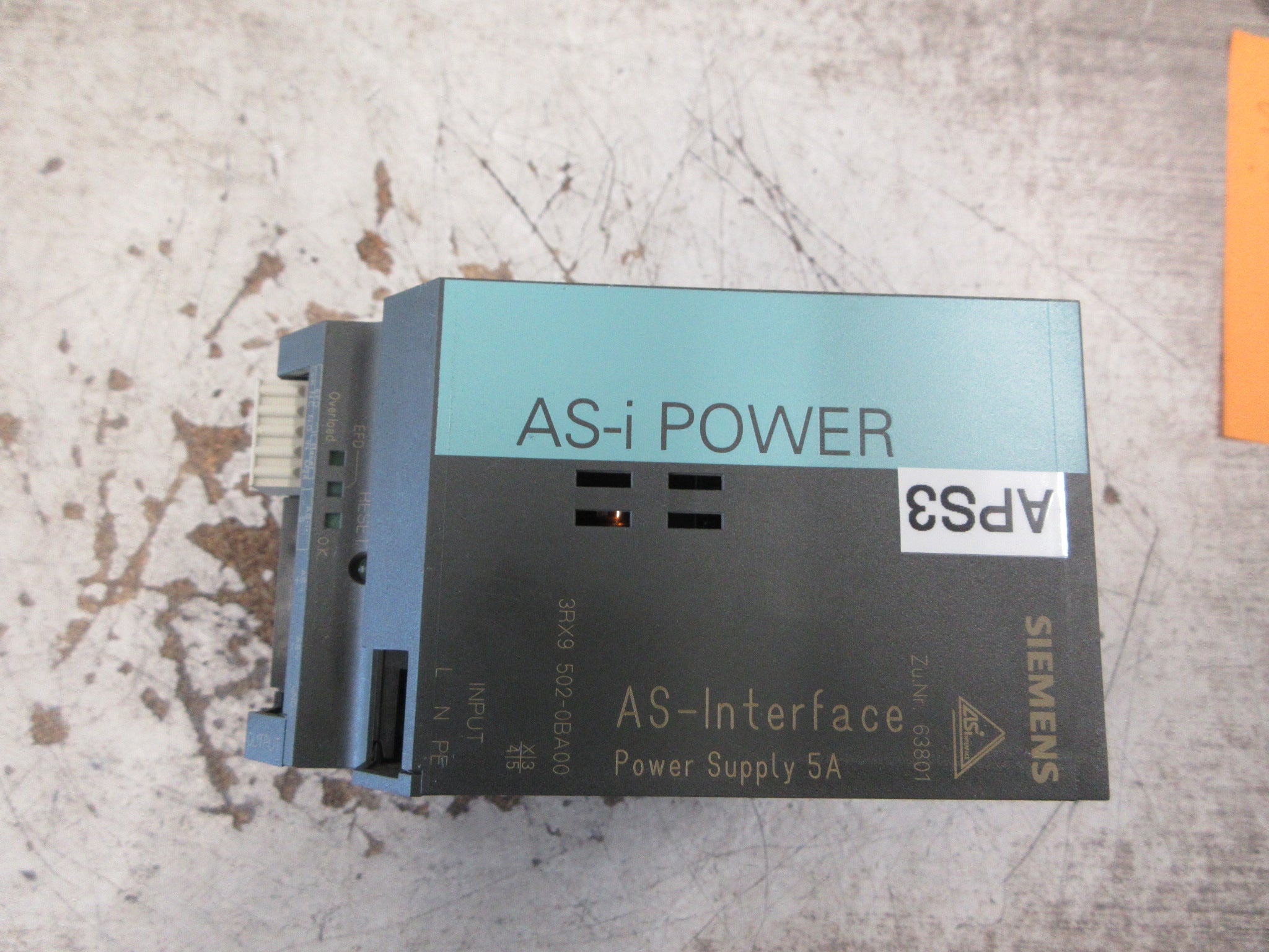 Siemens AS-Interface Power supply 3RX9 502-0BA00 Used
