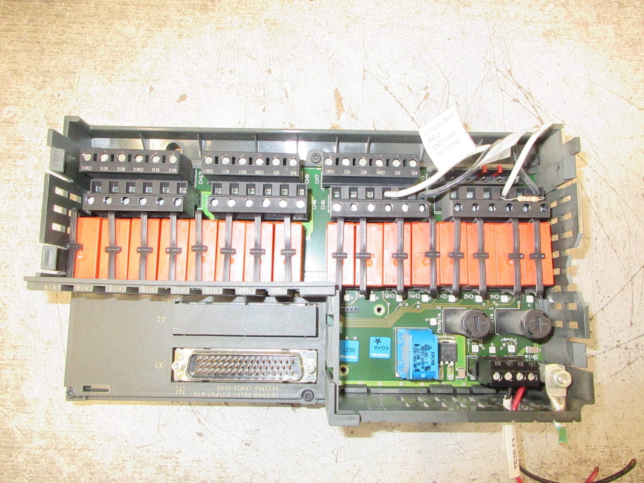 Siemens Relay Output Module MTA 6ES7650-1AM30-3XX0 16-Ch Used