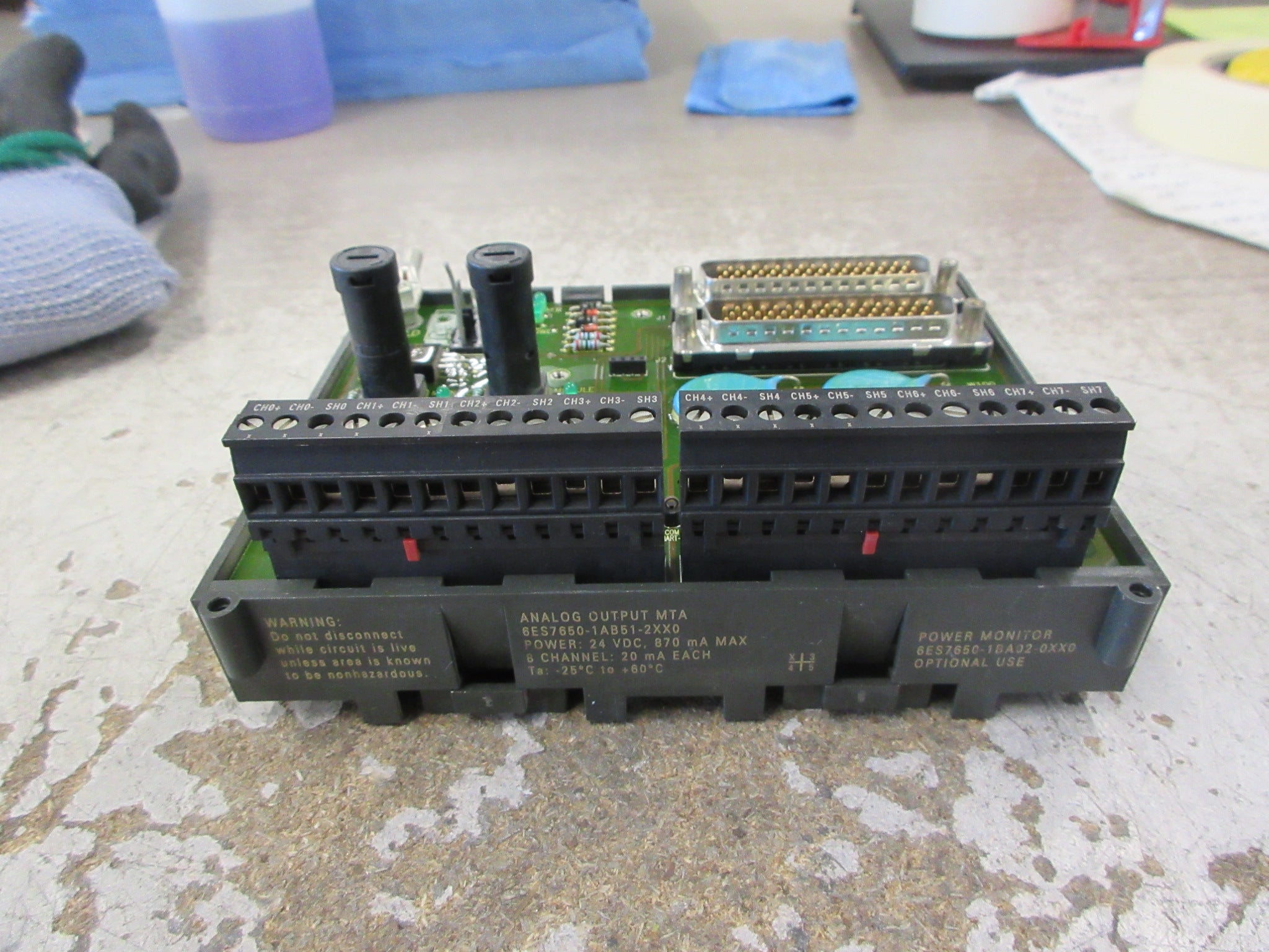 Siemens Analog Output MTA 6ES7650-1AB51-2XX0 8-Ch Used