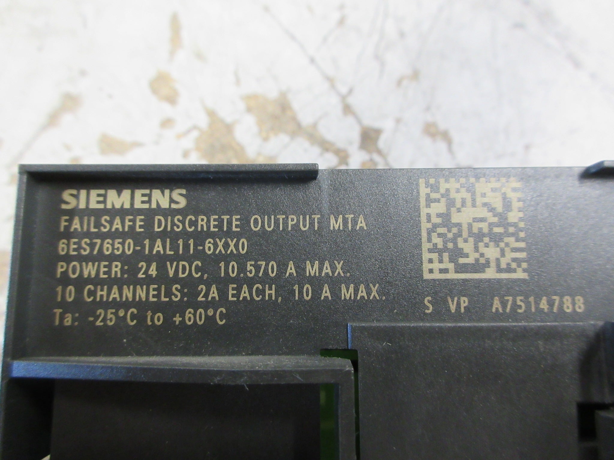 Siemens Failsafe Discrete Output MTA 6ES7650-1AL11-6XX0 10-Ch Used