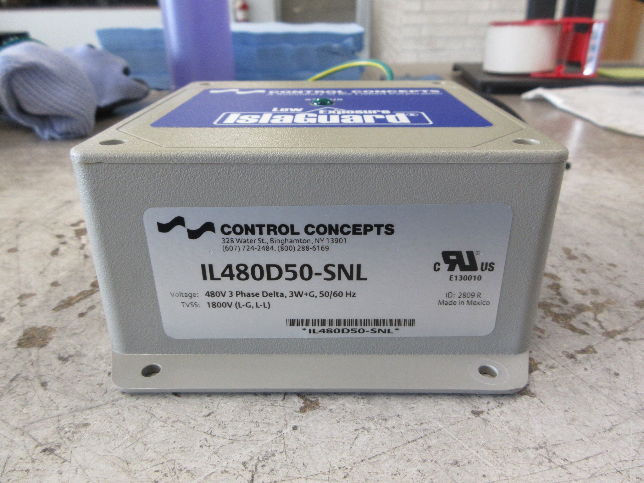 Control Concepts Low Exposure IslaGuard Surge Filter IL480D50-SNL 480V 3Ph Used