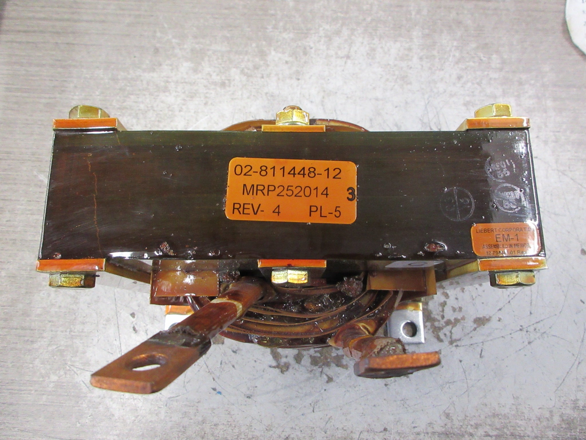 Liebert EM-1 Transformer 02-811448-12 Rev. 4 Used