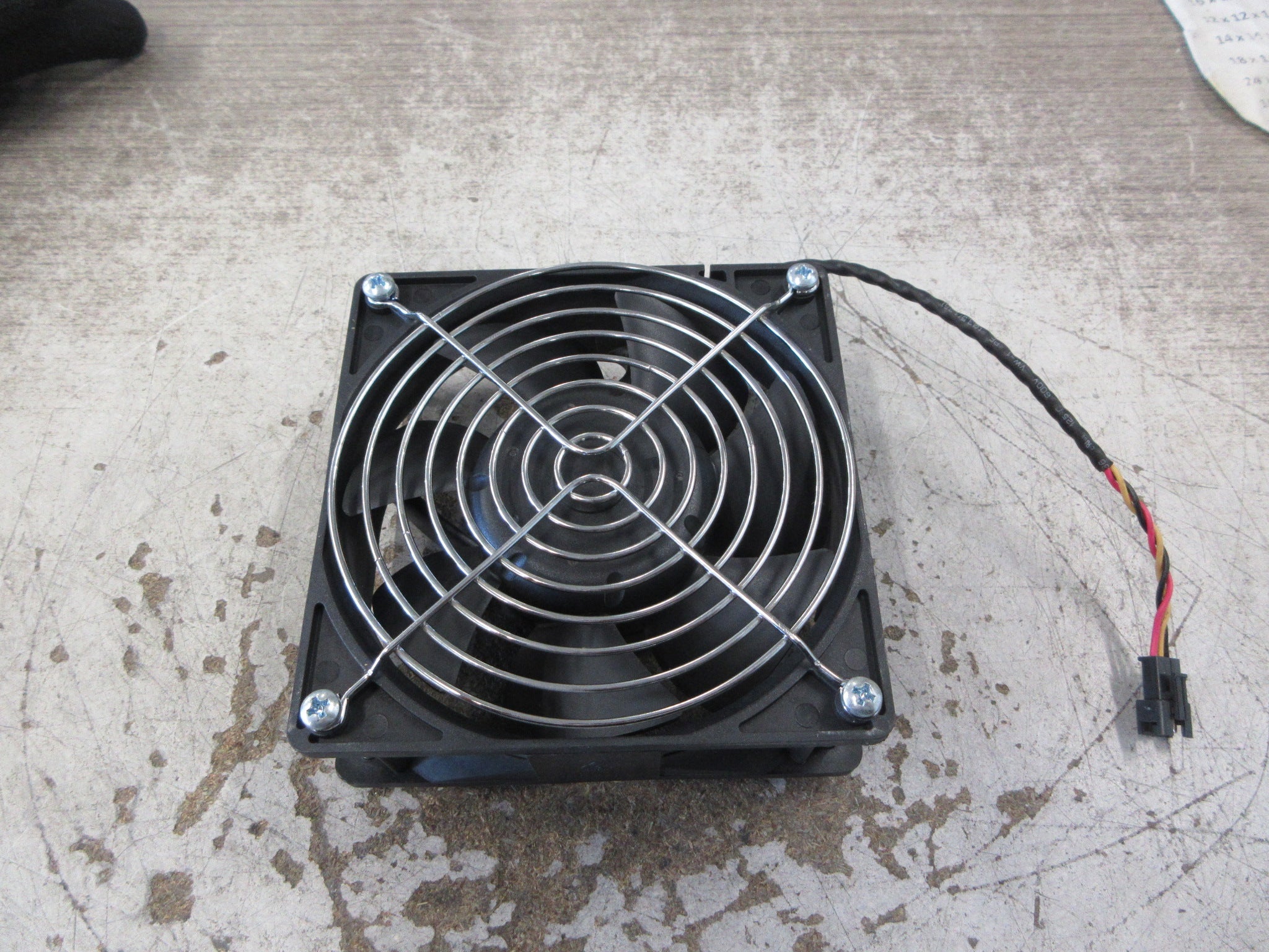 Delta Axial Fan AFB1224VHE 24VDC 0.57A W/Grille Used