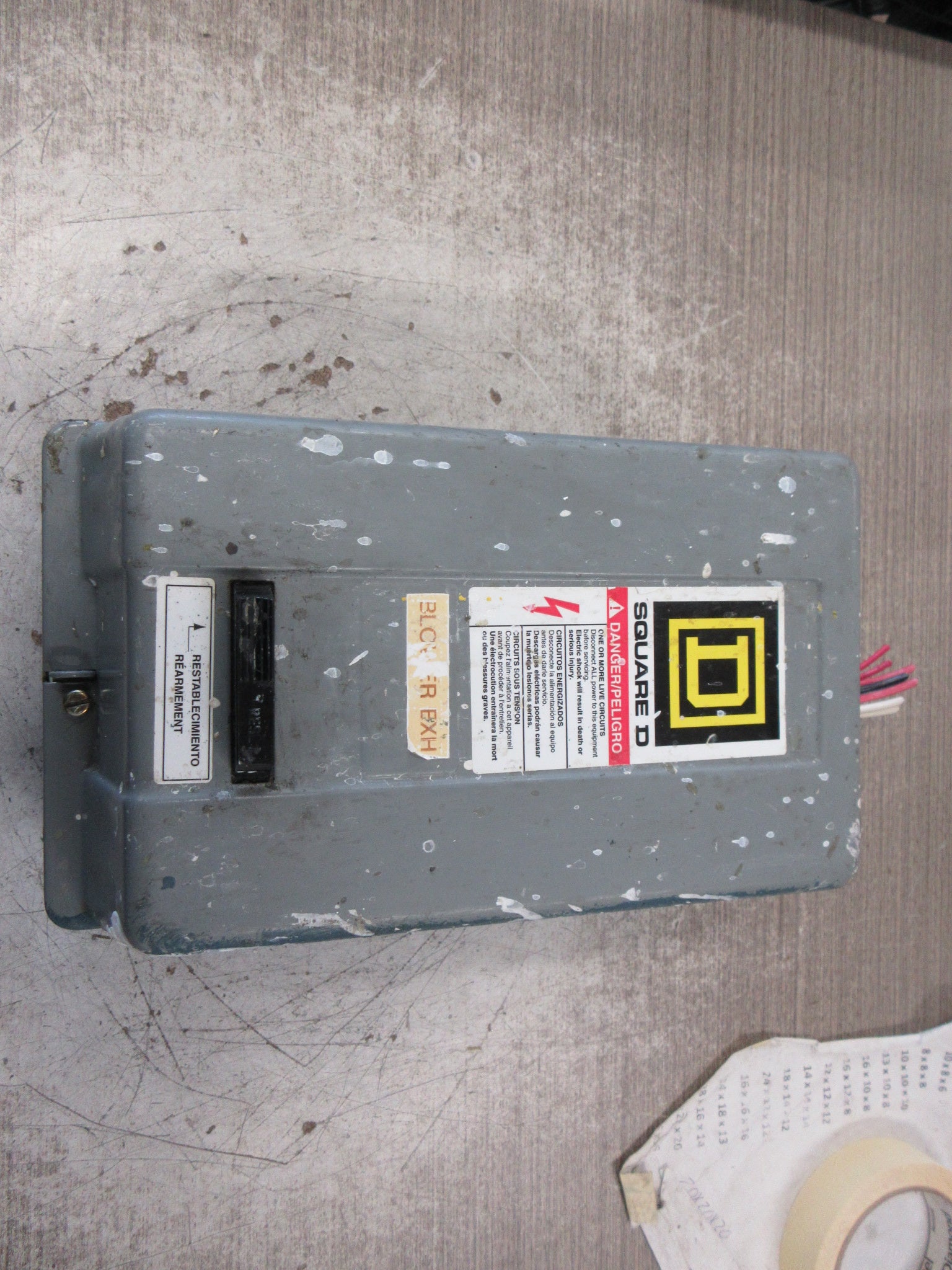 Square D Enclosed Size 00 Starter 8536SAG12S Ser. B 120V Coil Used