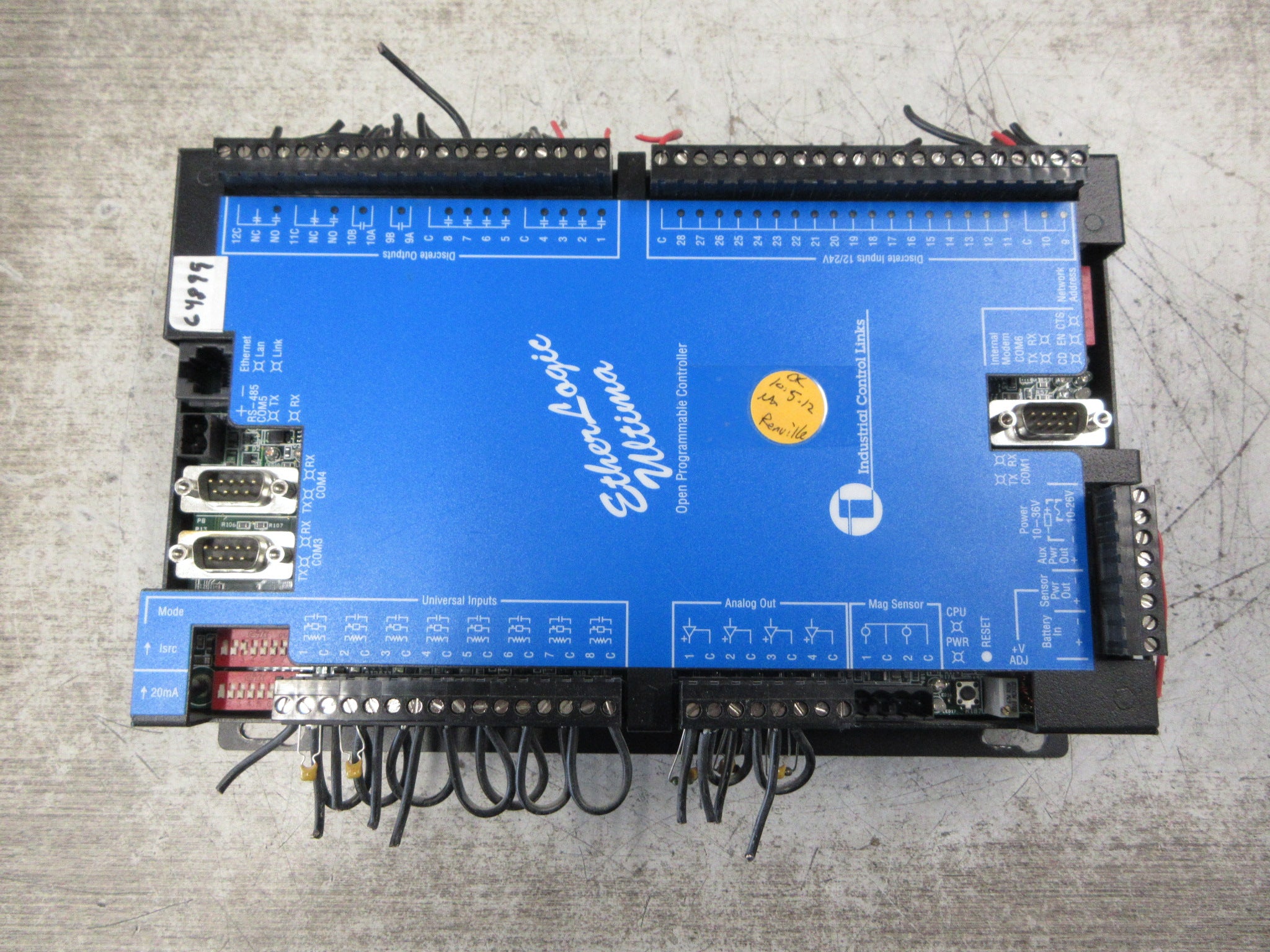 Industrial Control Links EtherLogic Ultima Open Programmable Controller Used