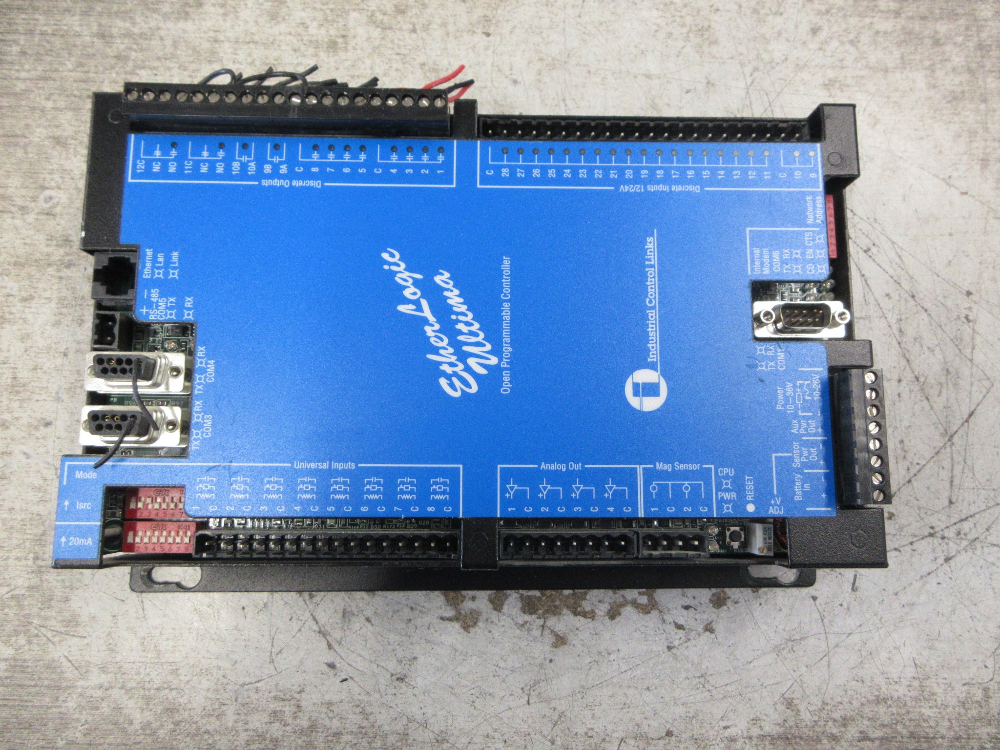 Industrial Control Links EtherLogic Ultima Open Programmable Controller Used