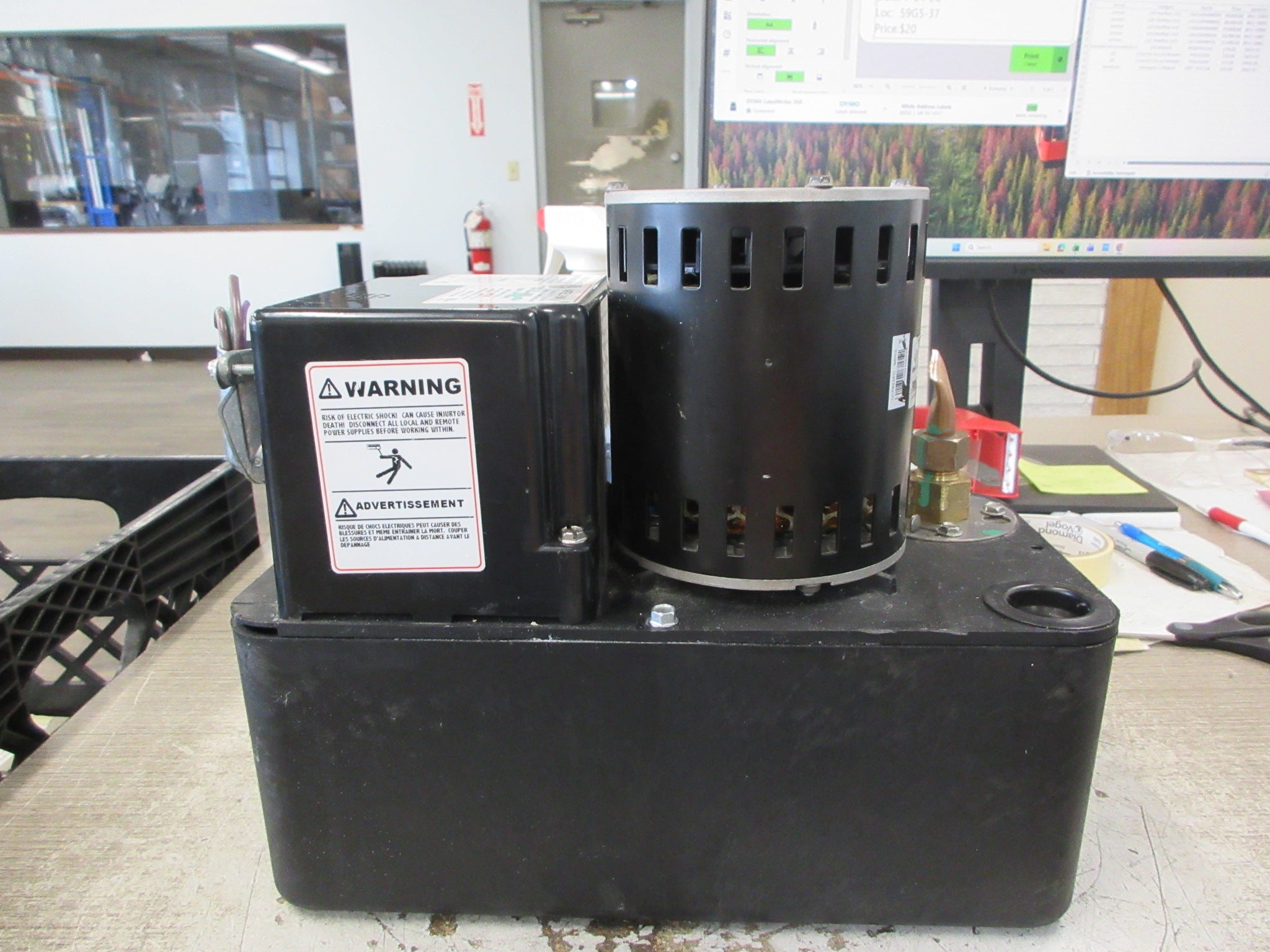 Hartell Condensate Pump A5X-3LI-460 Rev. A 460/380-415V 60/50Hz 1Ph 1.2A Used