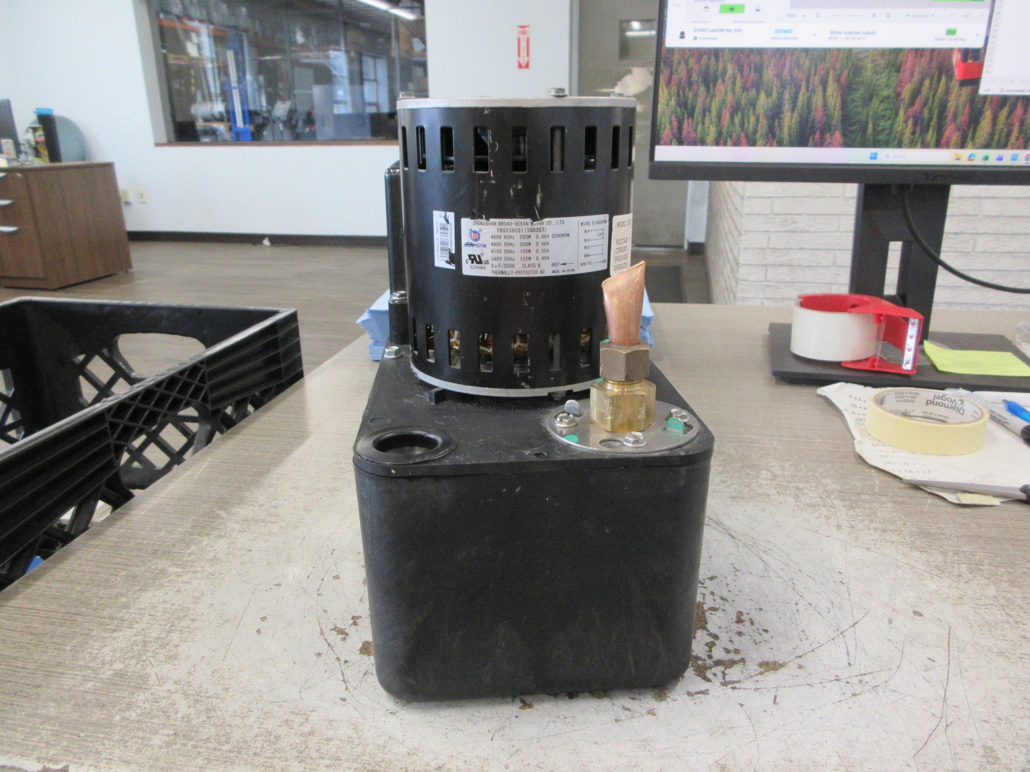 Hartell Condensate Pump A5X-3LI-460 Rev. A 460/380-415V 60/50Hz 1Ph 1.2A Used