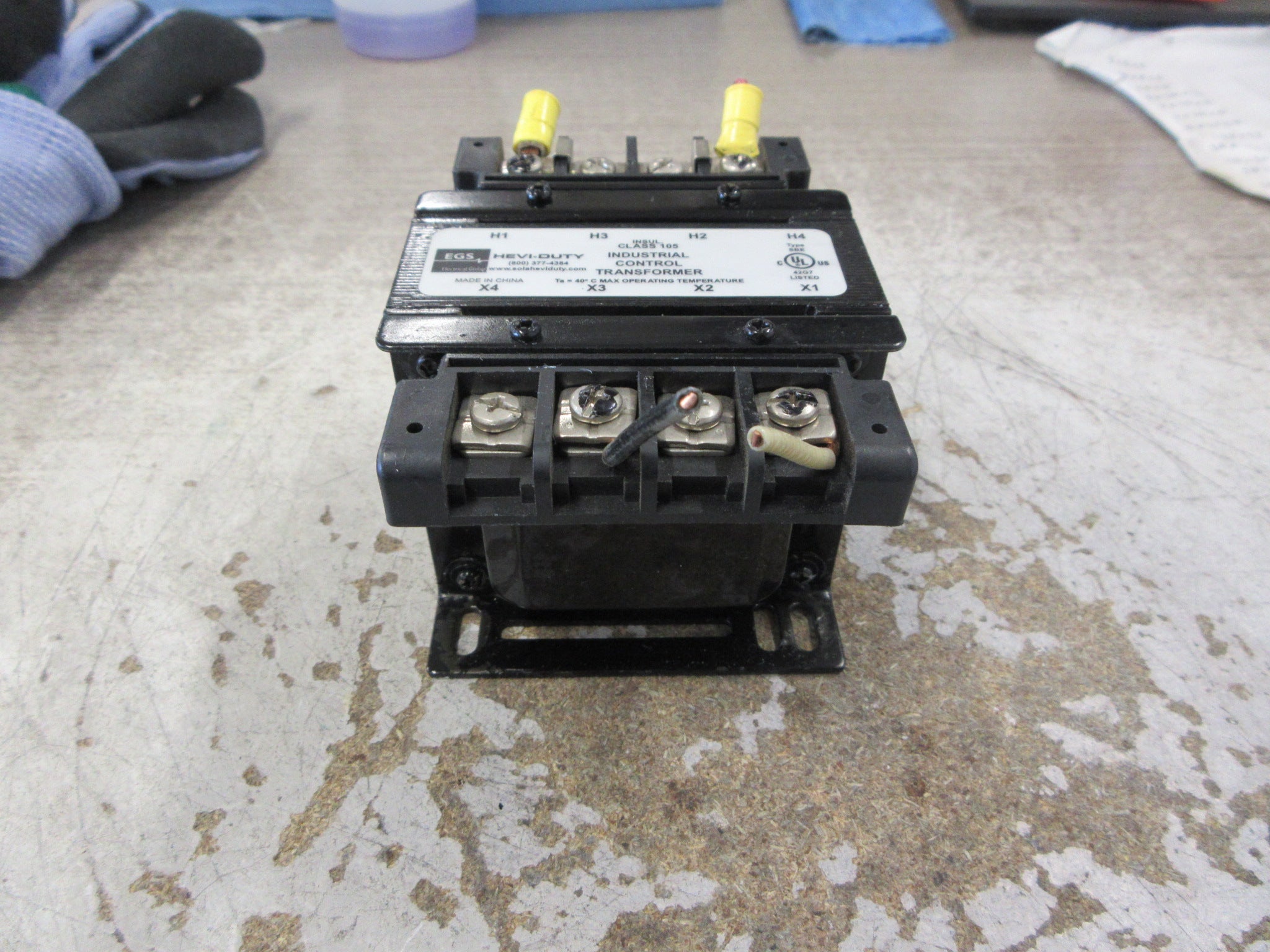 Hevi-Duty Control Transformer E050TF 50VA Pri: 200-277/380-600V Used
