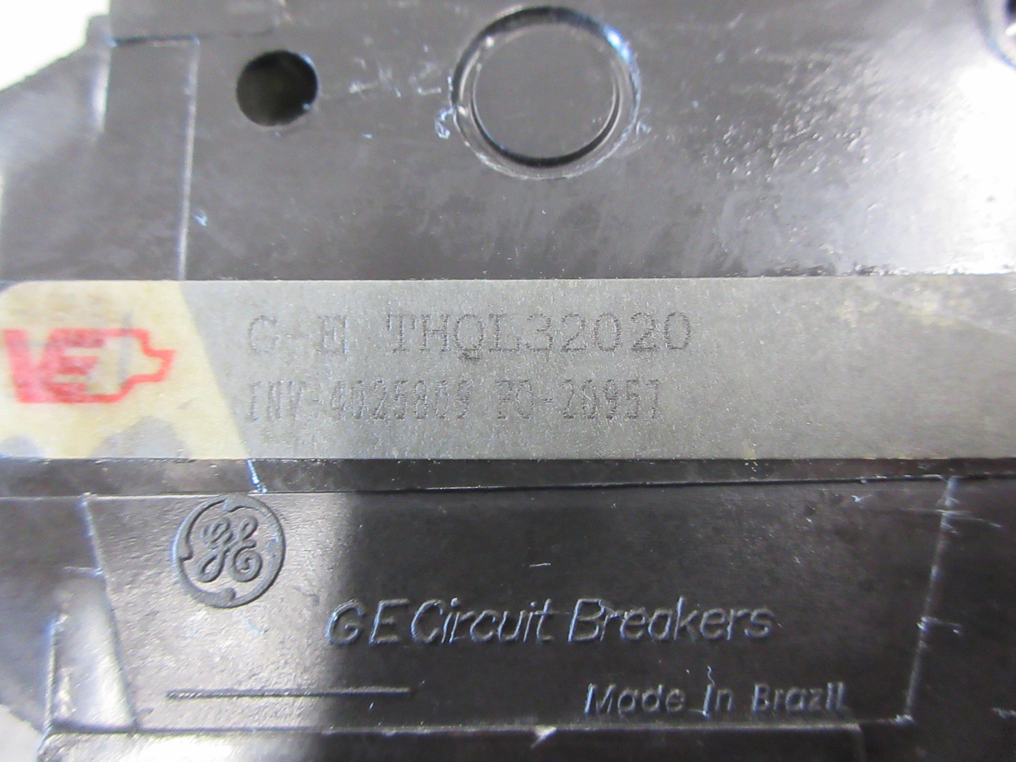 GE Clip-On Circuit Breaker THQL32020 20A 240V 3P Used