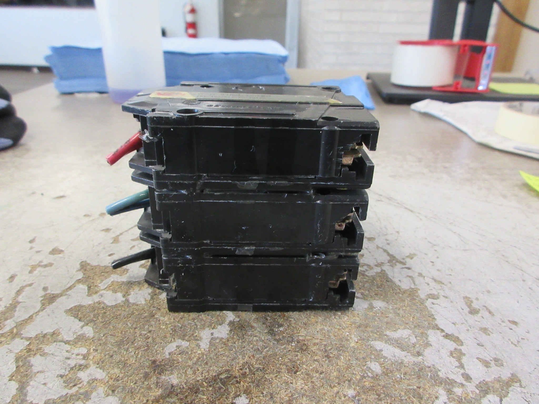 GE Clip-On Circuit Breaker THQL32020 20A 240V 3P Used