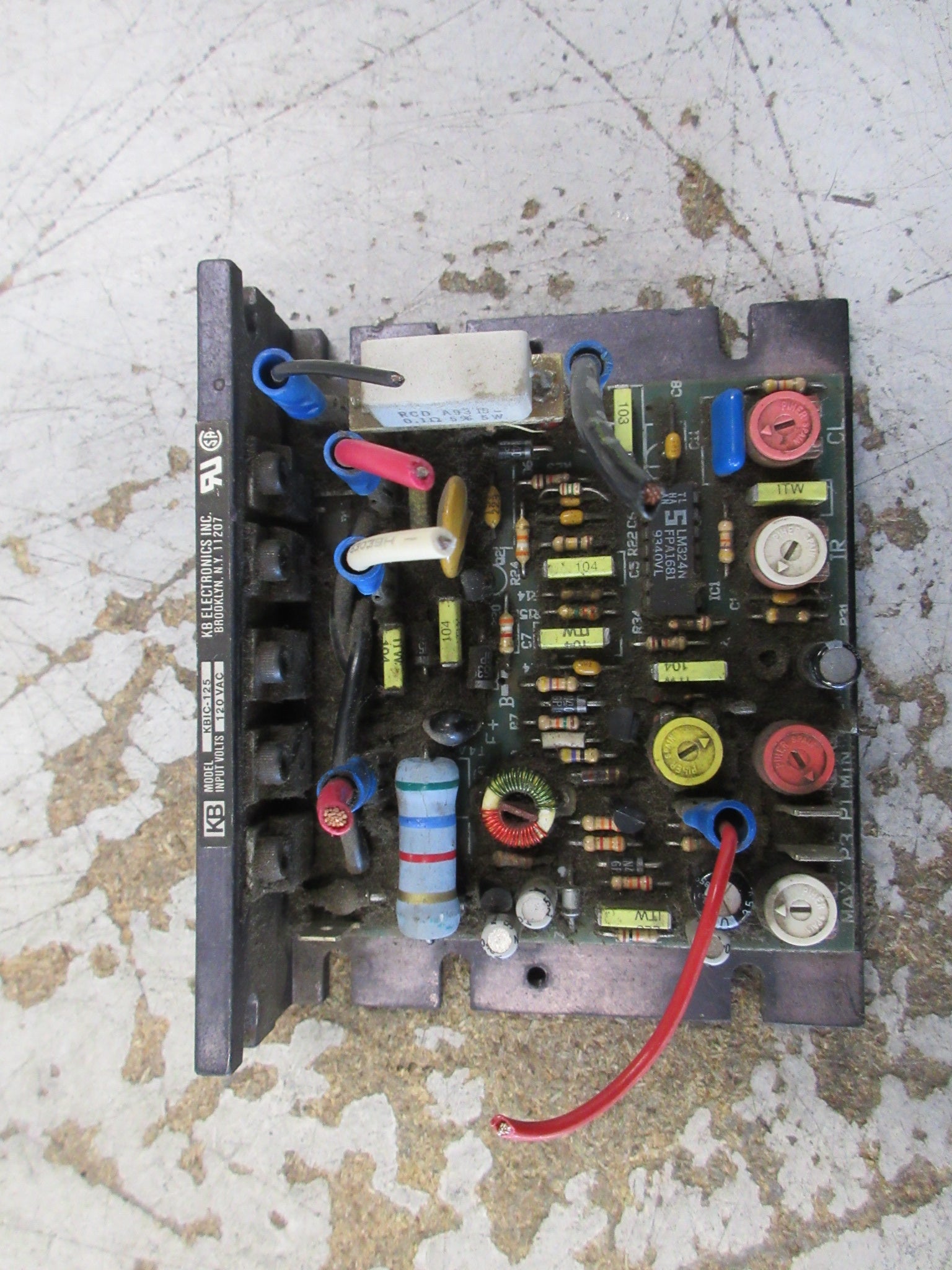 KB Electronics Motor Speed Control KBIC-125 Input: 120VAC Used