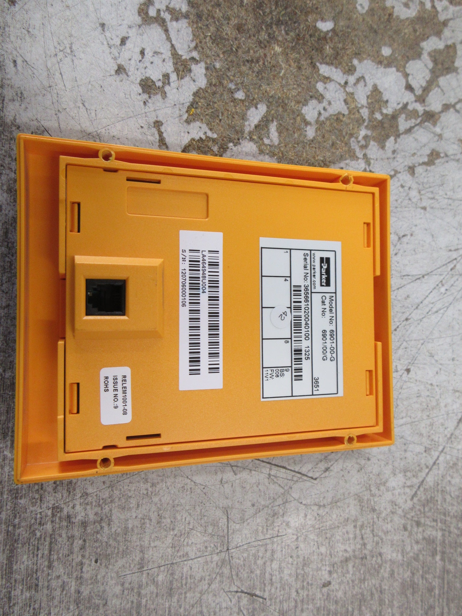 Parker Keypad 6901/00/G BS: 006 FW: 11V1 W/External Mount Used
