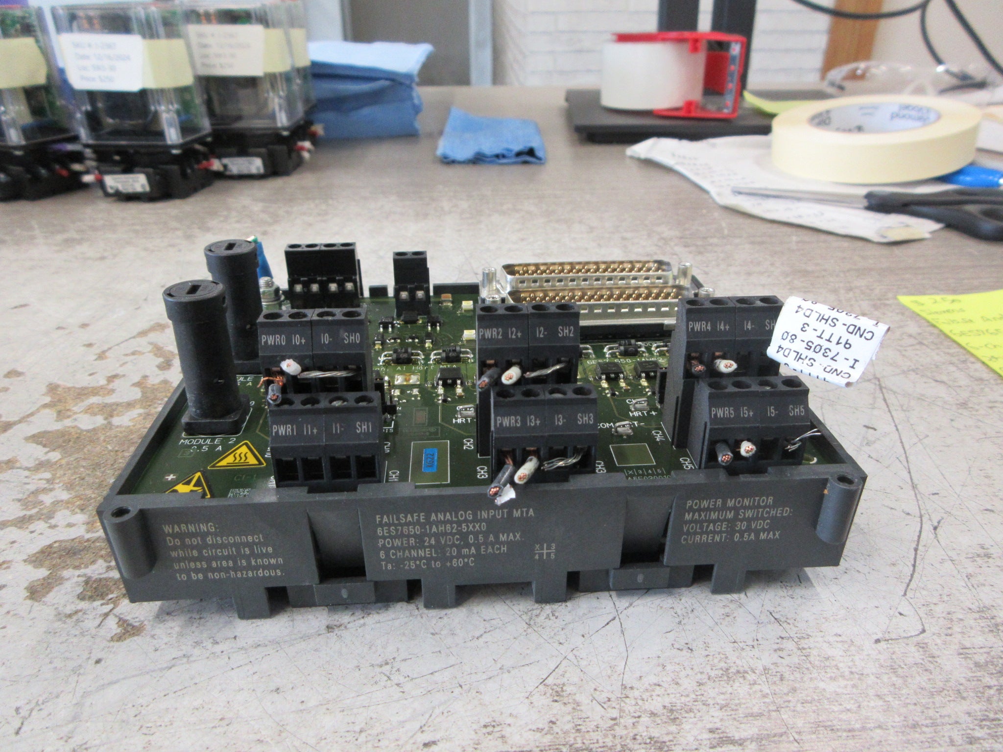 Siemens FailSafe Analog Input MTA 6ES7650-1AH62-5XX0 6-Ch 24VDC 0.5A Used