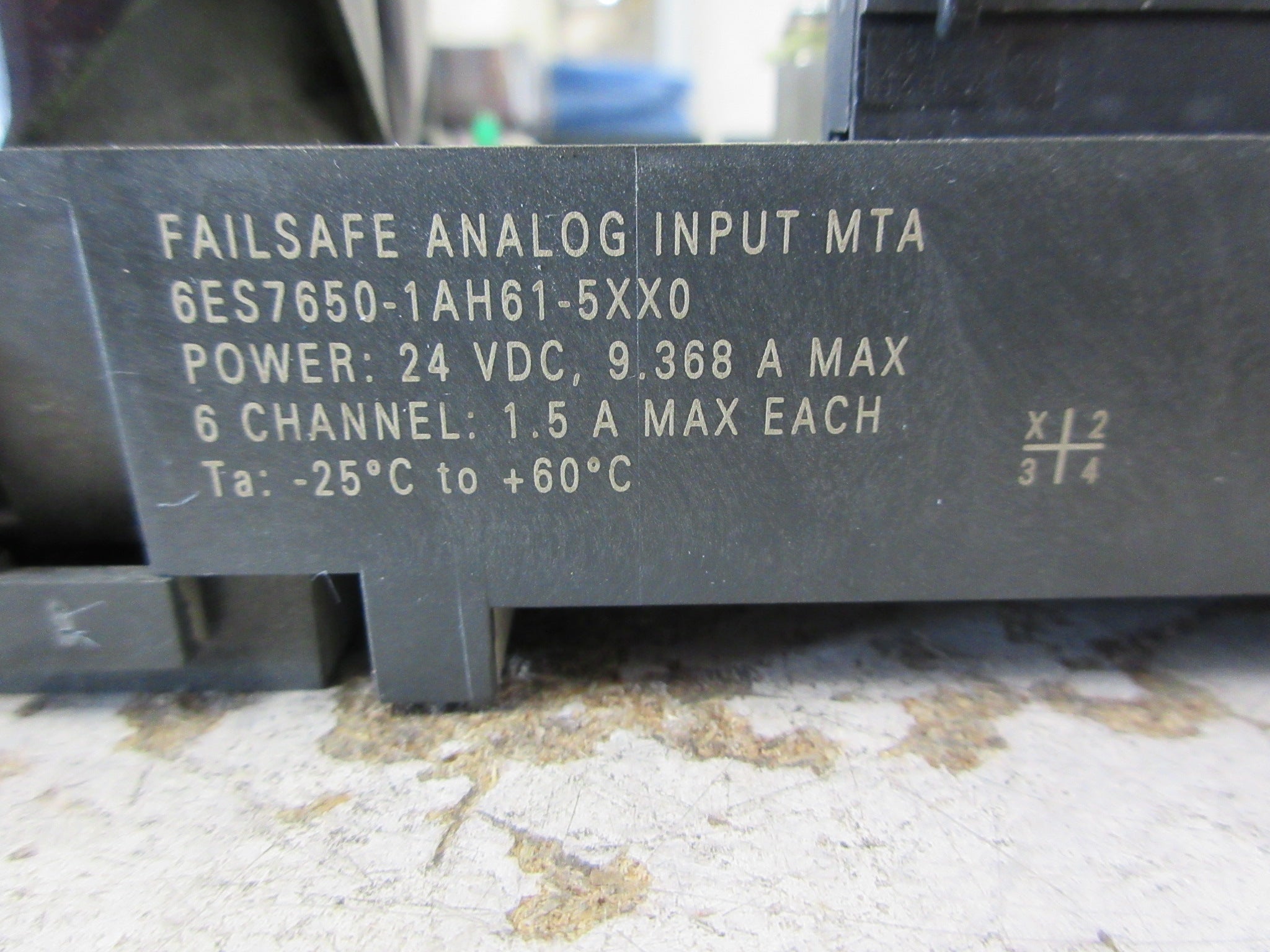 Siemens FailSafe Analog Input MTA 6ES7650-1AH61-5XX0 6-Ch 9.368A 24VDC Used