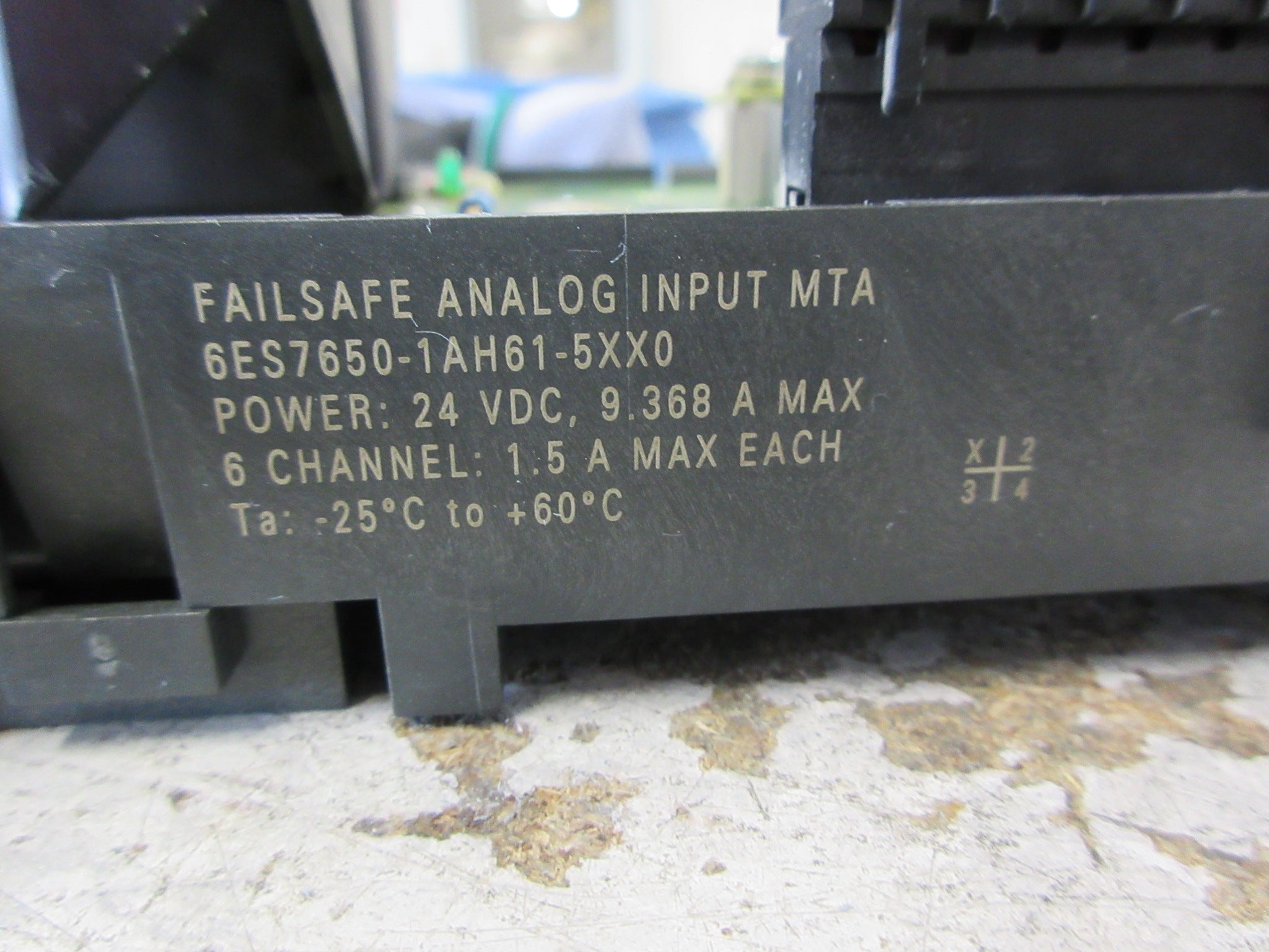 Siemens FailSafe Analog Input MTA 6ES7650-1AH61-5XX0 6-Ch 9.368A 24VDC Used