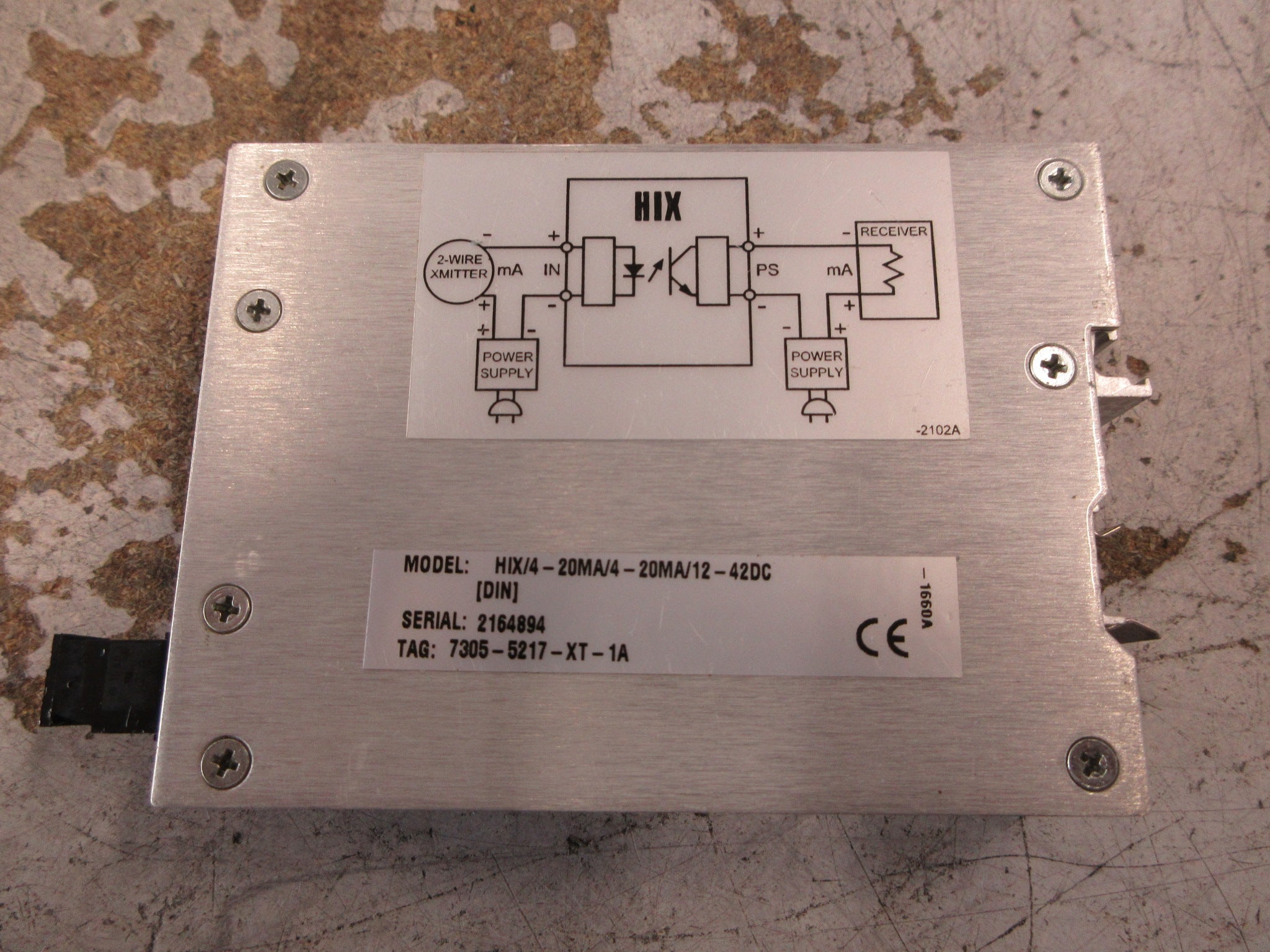 Moore Industries HIX Hart Isolator HIX/4-20MA/4-20MA/12-42DC Used