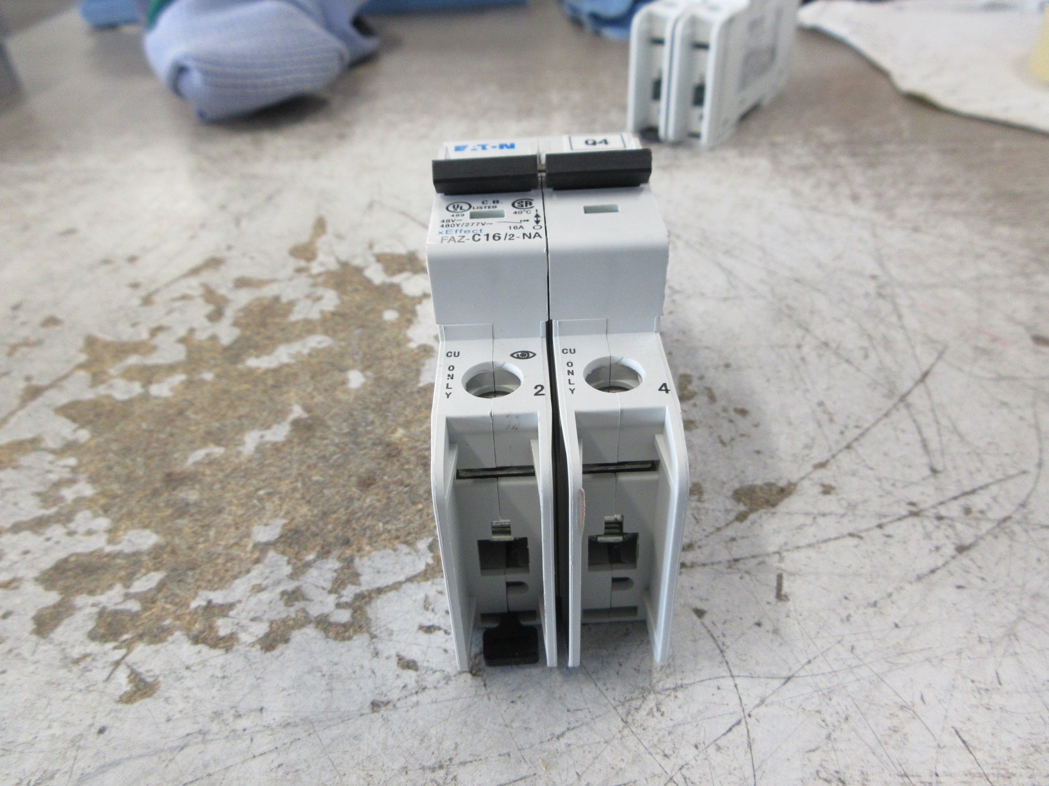 Eaton Circuit Breaker FAZ-C16/2-NA 16A 480Y/277V 2P Used