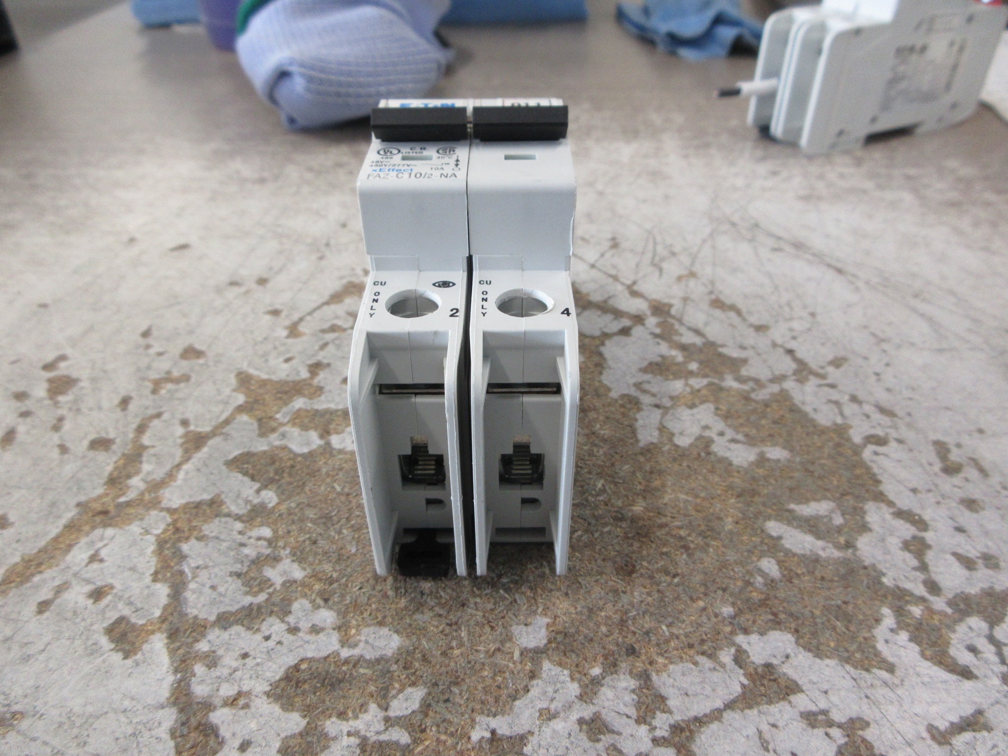 Eaton Circuit Breaker FAZ-C10/2-NA 10A 480Y/277V 2P Used
