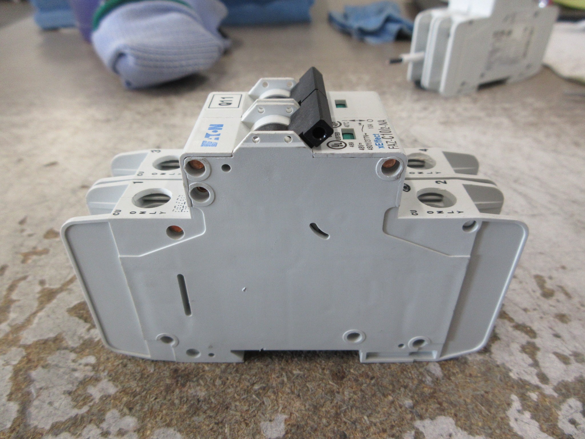 Eaton Circuit Breaker FAZ-C10/2-NA 10A 480Y/277V 2P Used