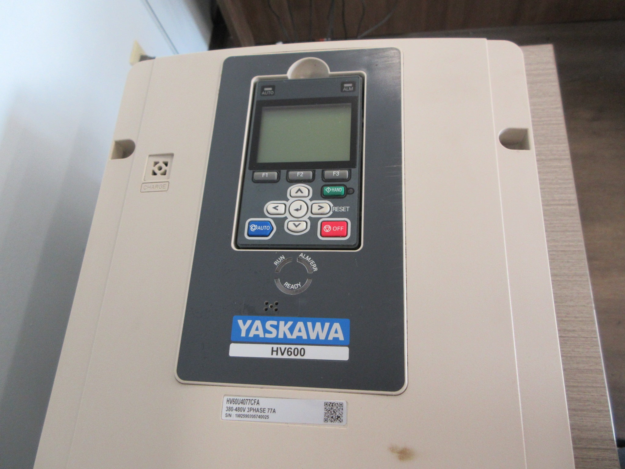 Yaskawa HV600 AC Drive CIPR-HV60U4077CFAA-AAAAHA 60HP Used
