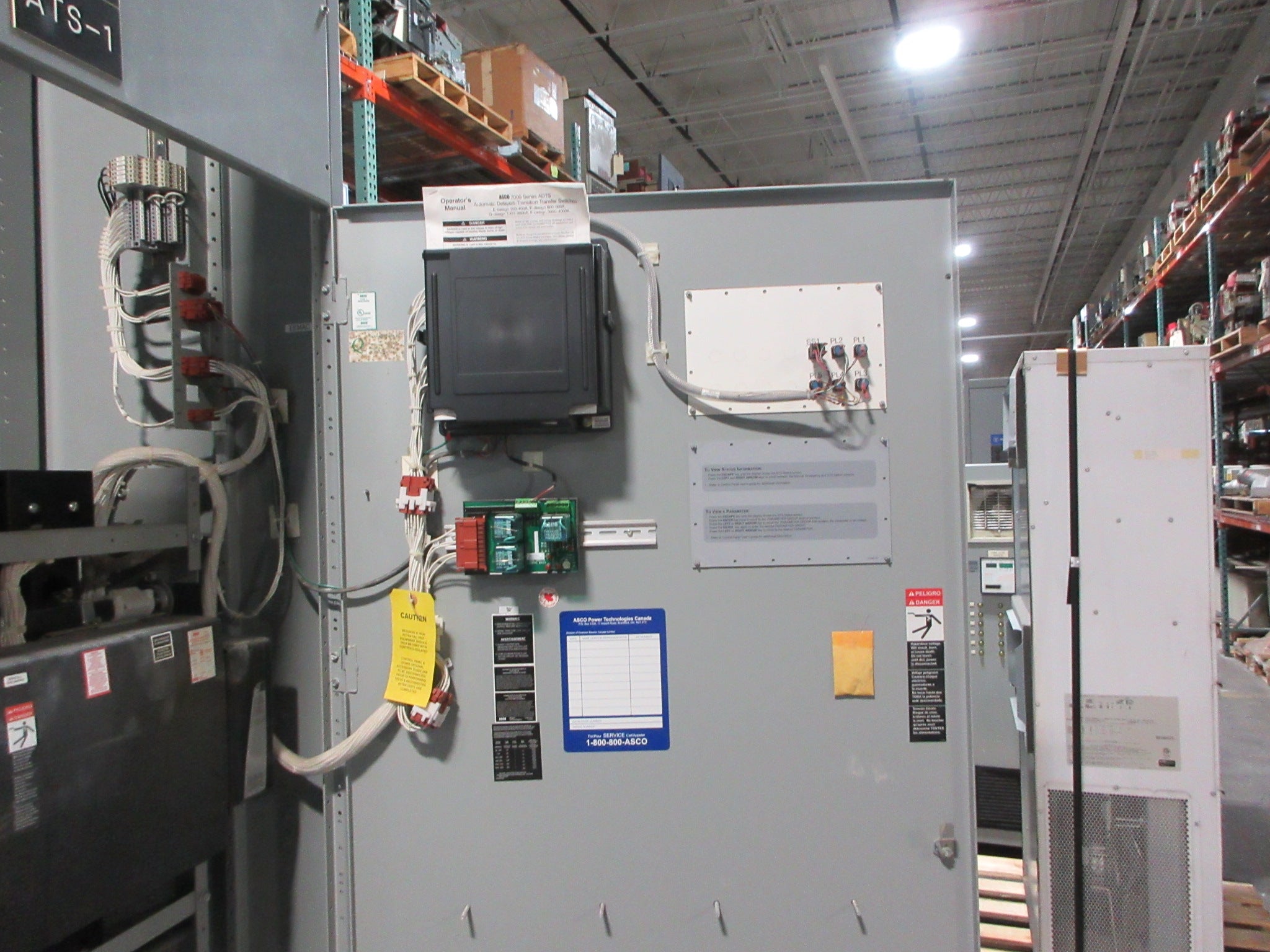 Asco 7000 Series Automatic Delayed Transition Tranfer Switch Used