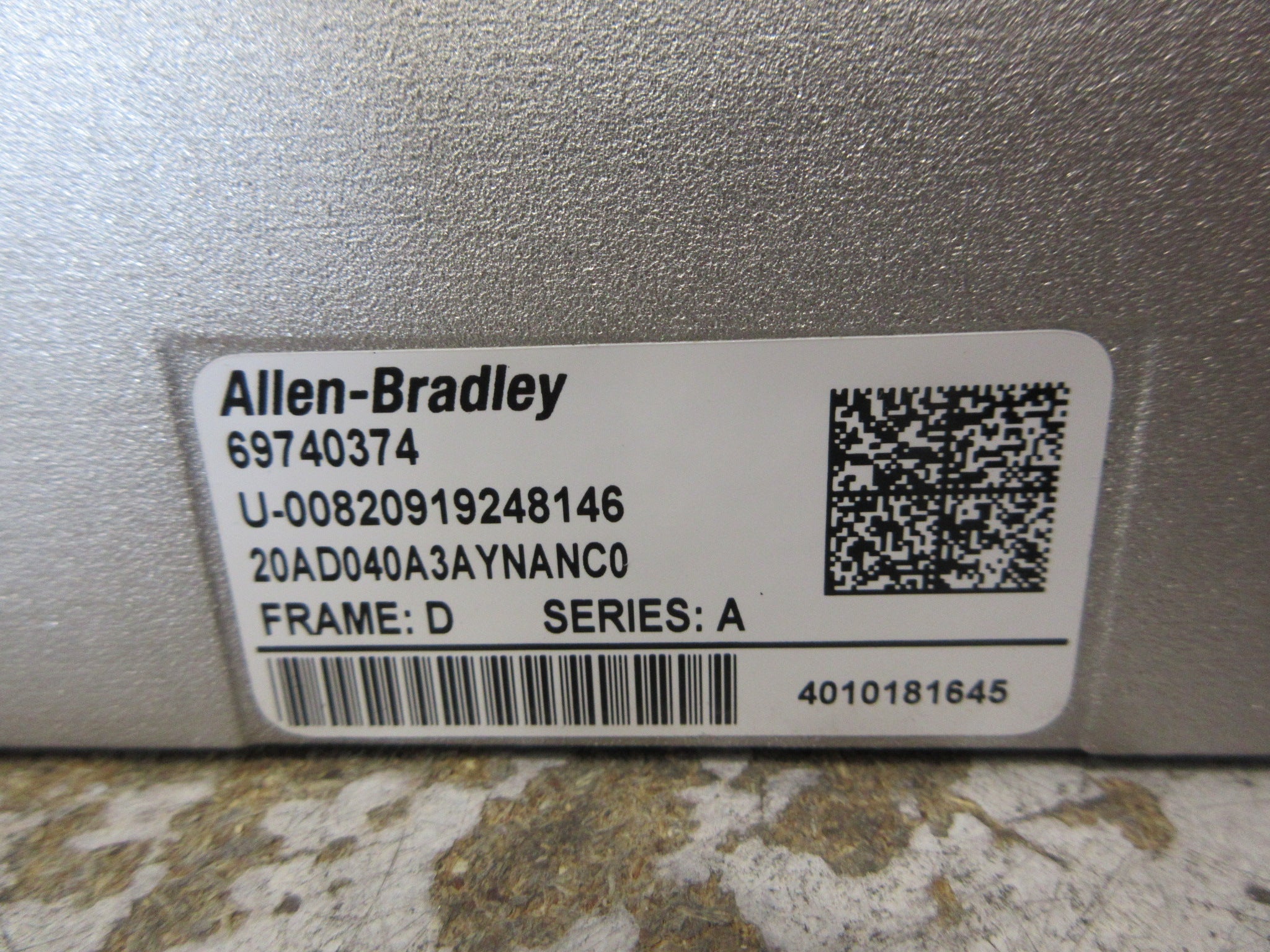 Allen-Bradley PowerFlex 70 AC Drive 20AD040A3AYNANC0 Ser. A 30HP 3Ph Used