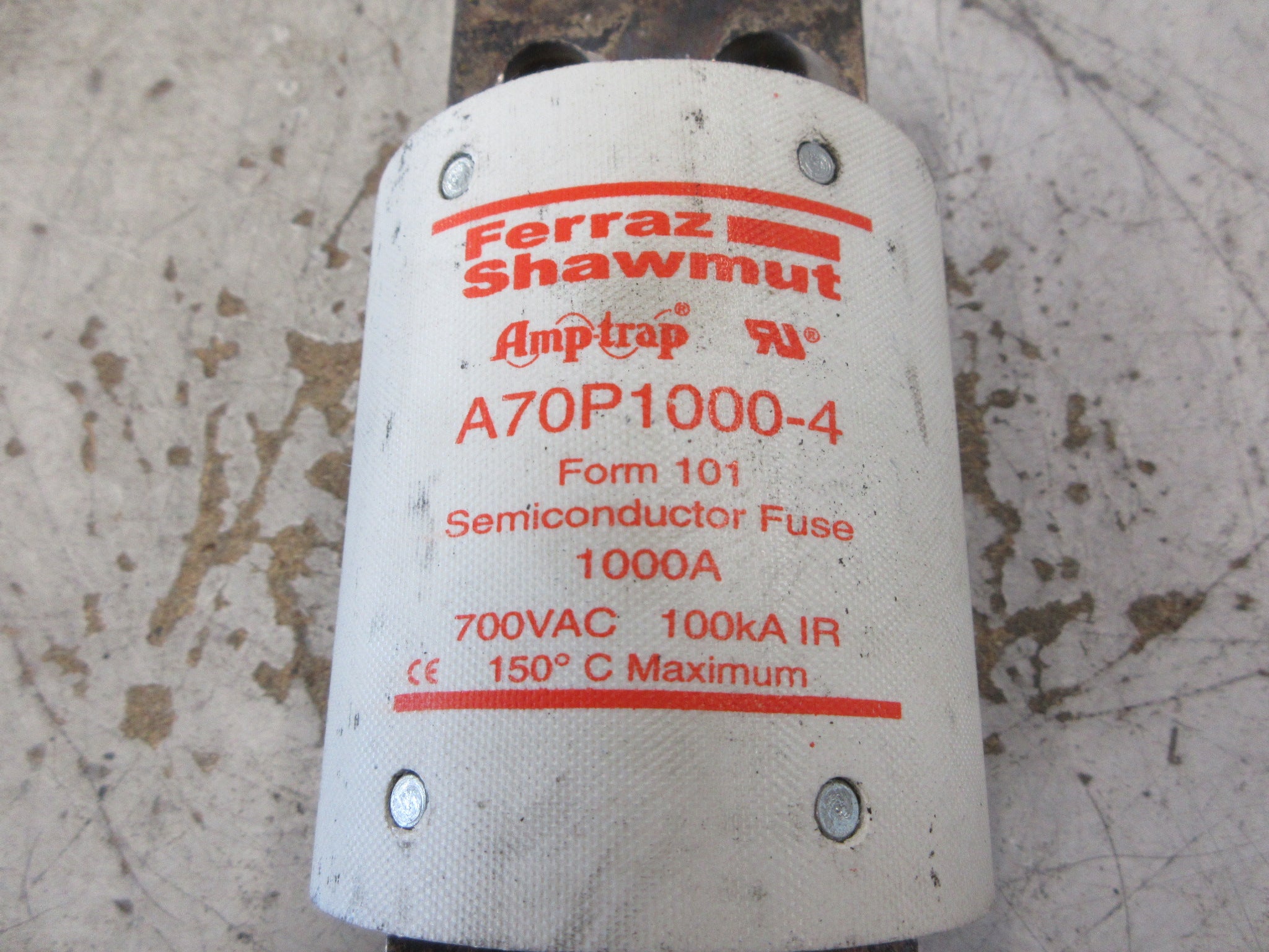 Ferraz Shawmut Amp-Trap Fuse A70P1000-4 1000A 700V Used
