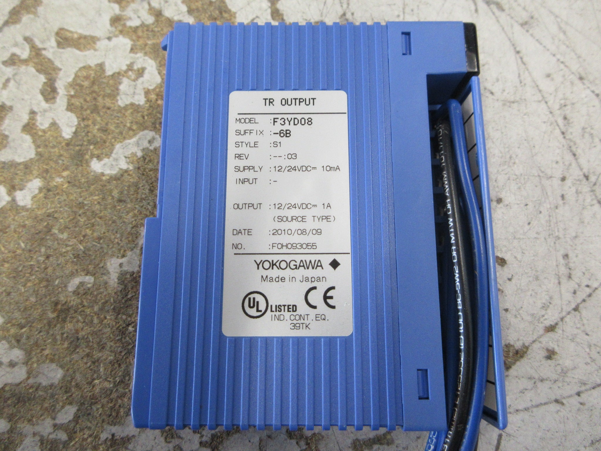 Yokogawa S1 TR Output Module F3YD08-6B Rev. 03 Used