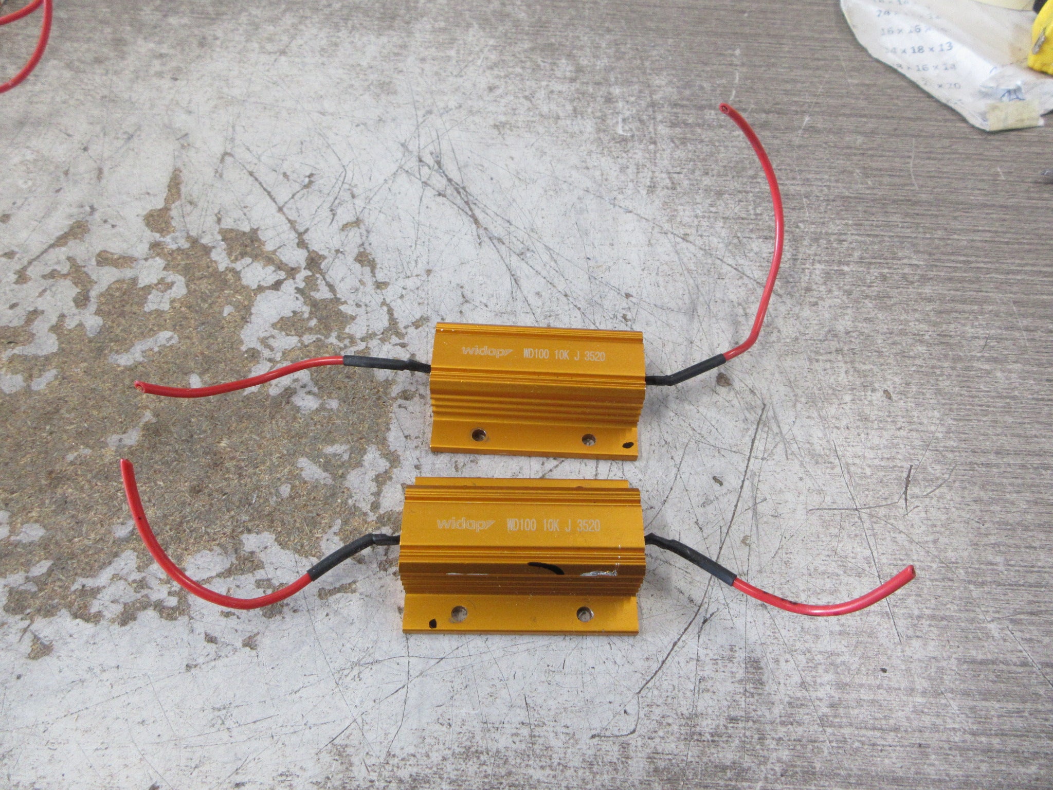 Widap Resistor WD100 10K J 3520 10K Ohms *Lot of 2* Used