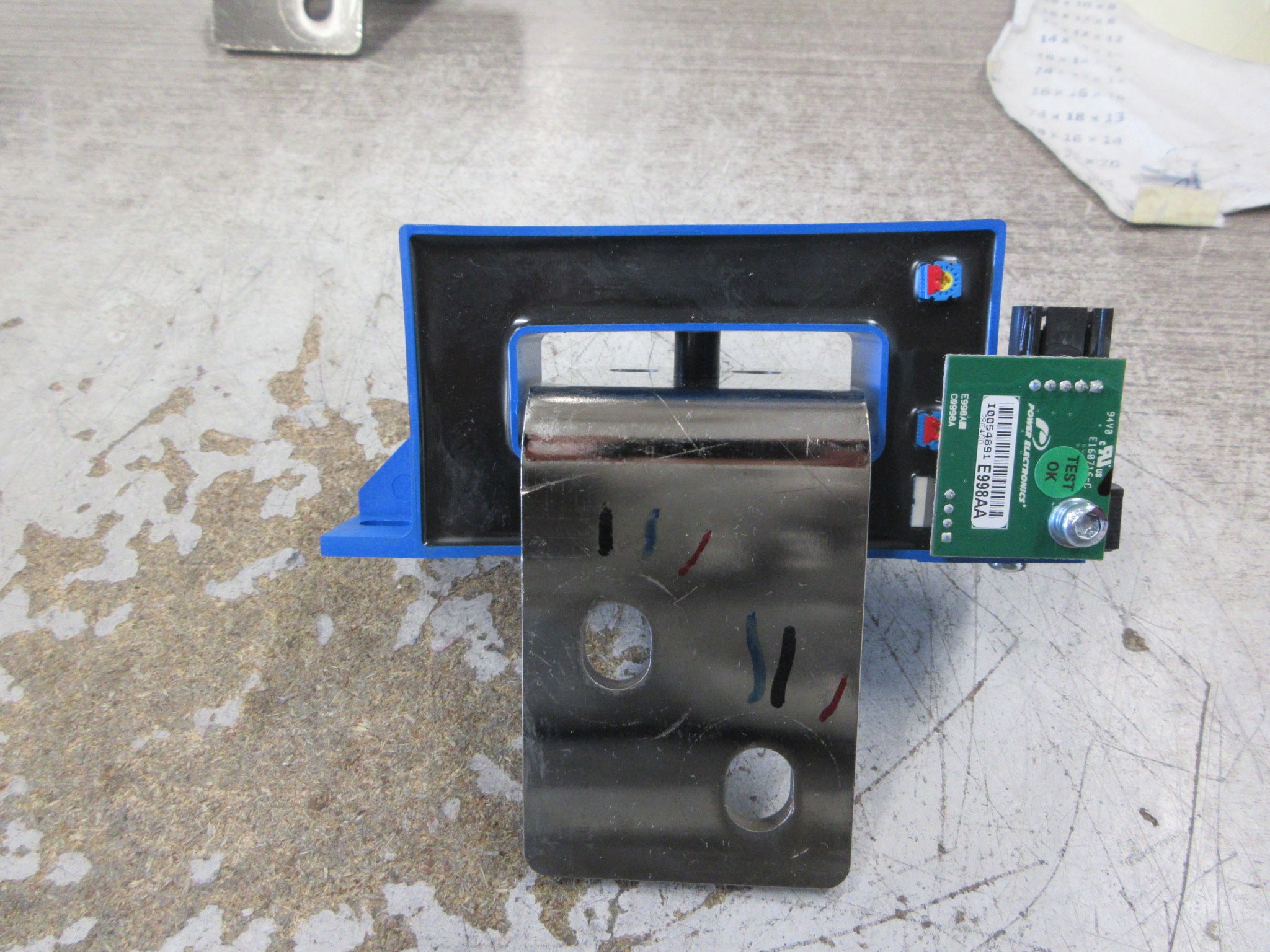 LEM Current Sensor HAX 500-S 500A W/ Converter Card W/Busbar Used