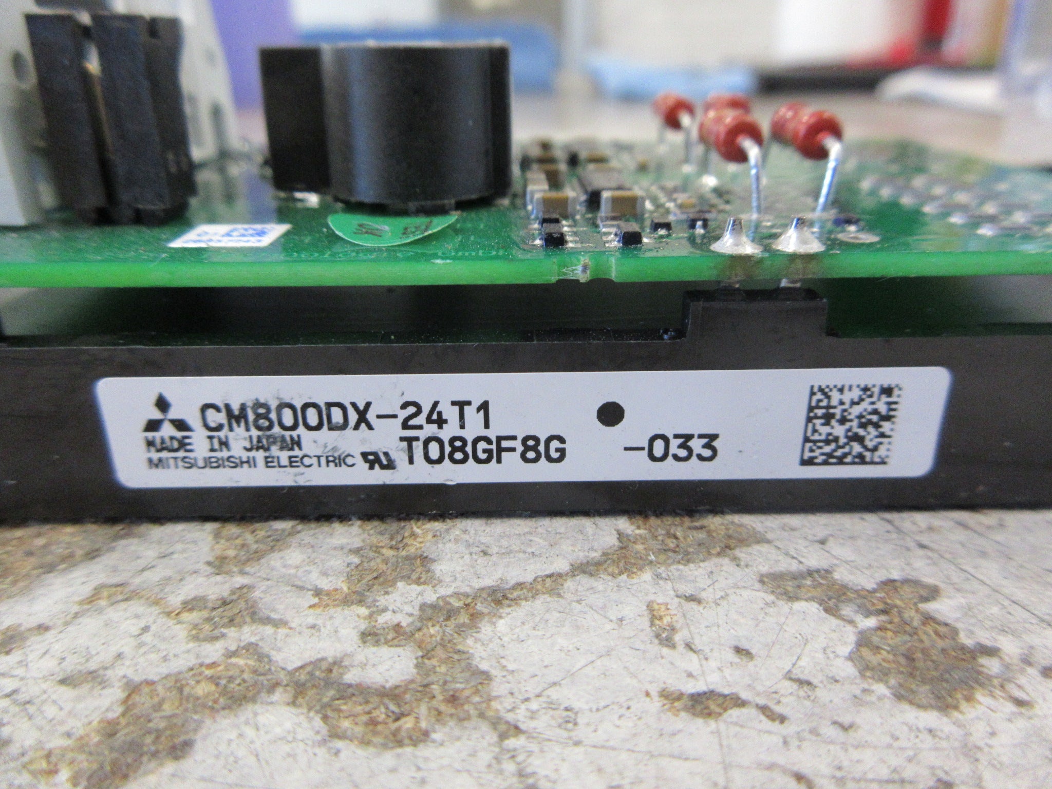 Mitsubishi IGBT Module CM800DX-24T1 W/Control Board W/Heat Sink Used