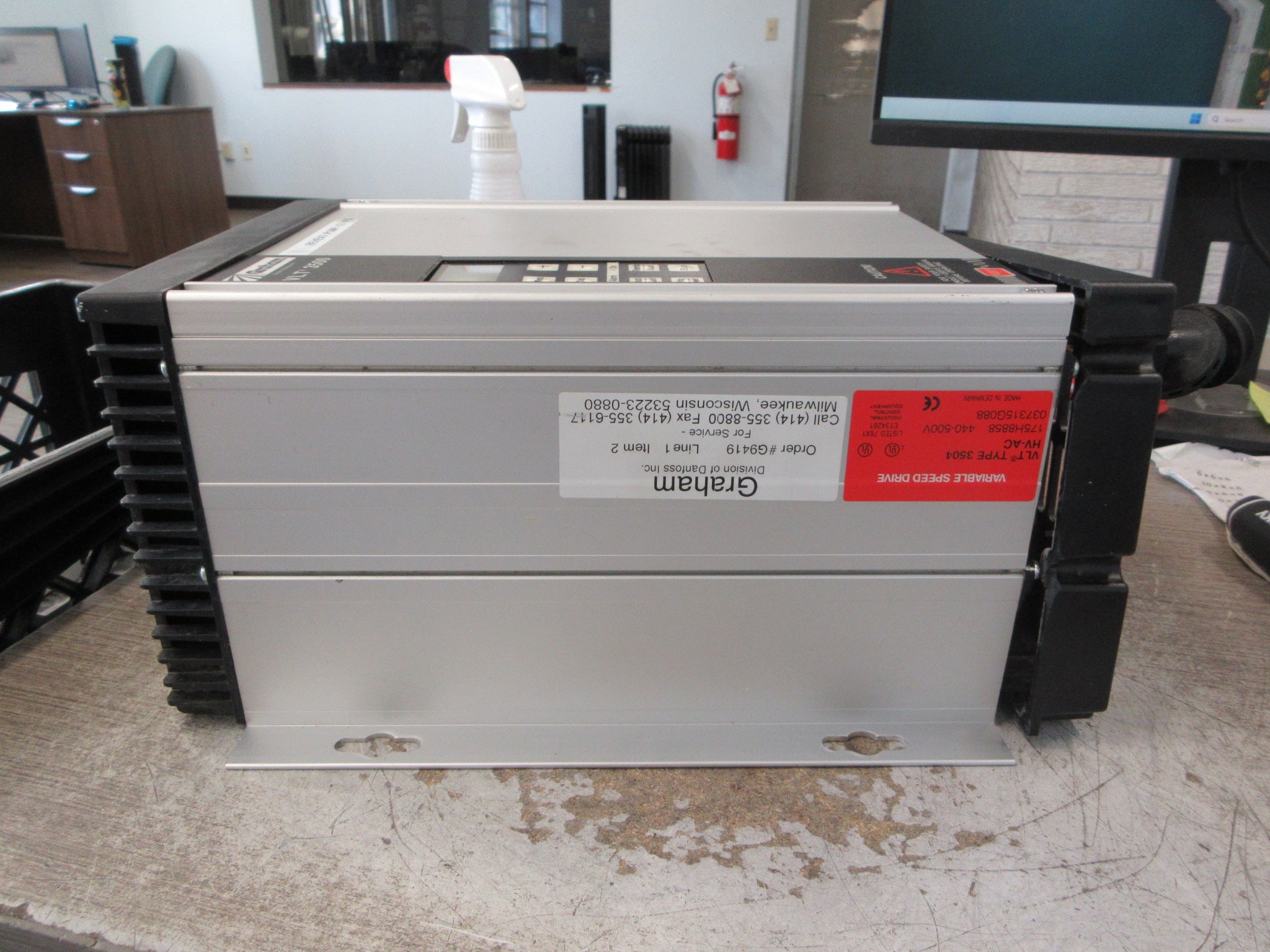 Graham 3504 AC Drive 175H8858 3HP 460V Used
