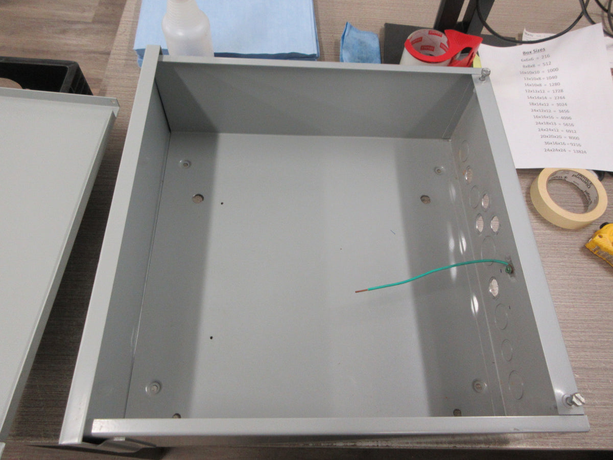nVent Hoffmann 3R Enclosure A18R186 Size: 18"x18"x6" Used
