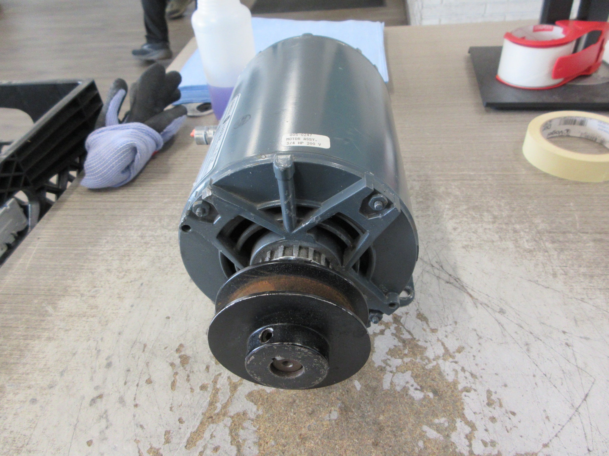 GE AC Motor 5K37PN200X 3/4HP 200V 1725RPM 3.2A 60Hz 3Ph Used