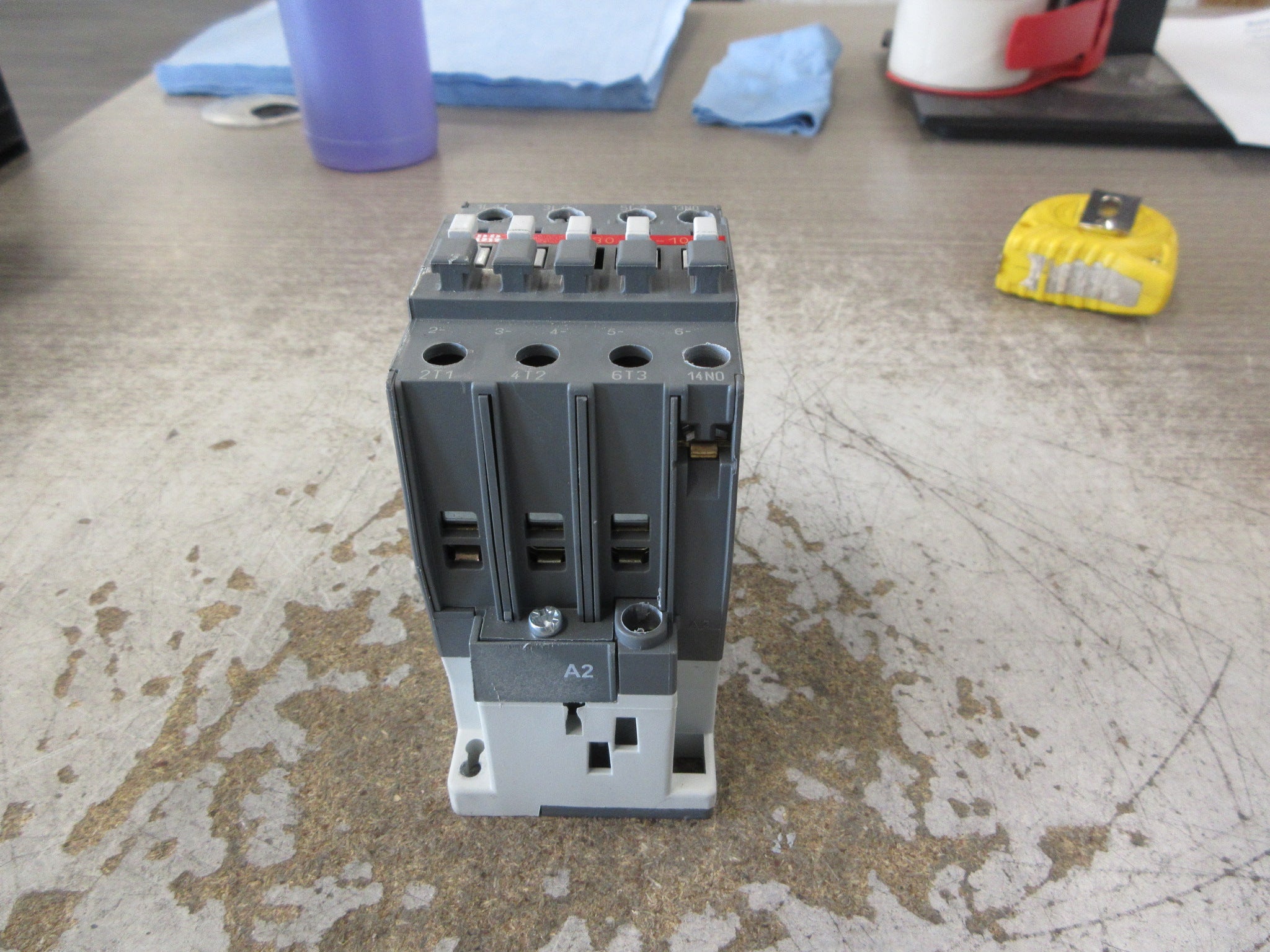 ABB Contactor A30-30-10 110-120V Coil 50A 600V *Chipped Terminal Coil* Used