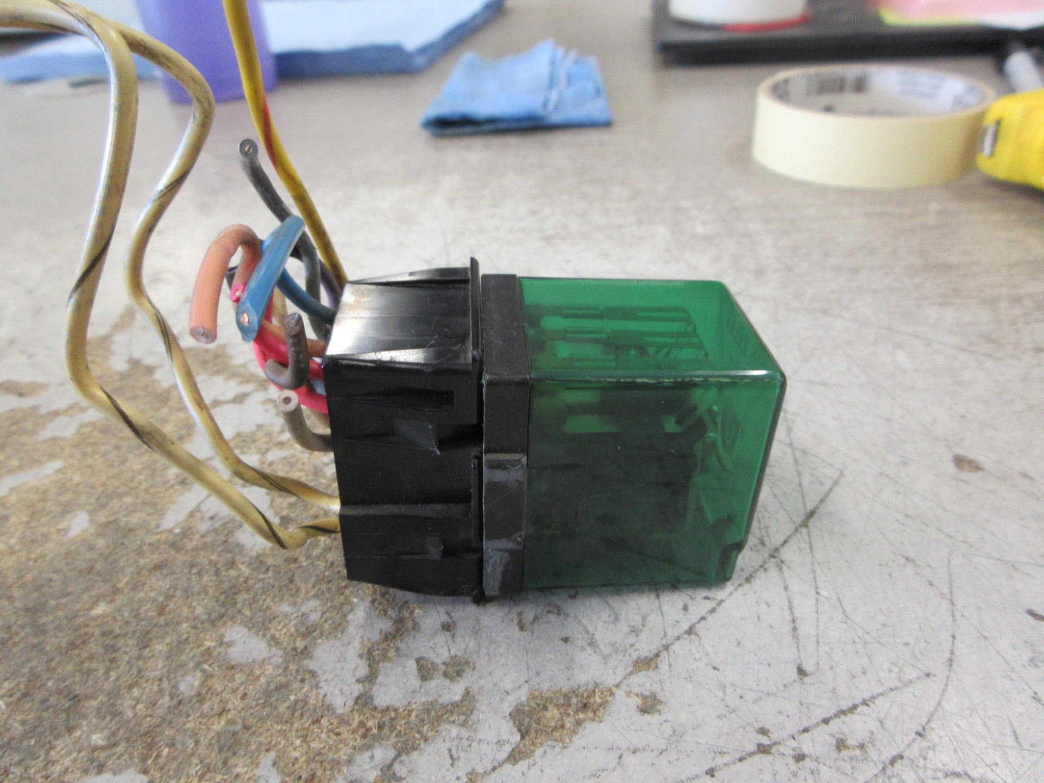 Protection Controls Relay ACF 115V Coil W/ Base Used