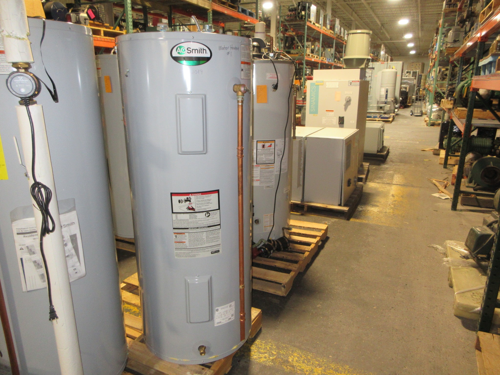 A.O. Smith LTE-80D 200 Commcial Electric Tank Water Heater 100228539 Used