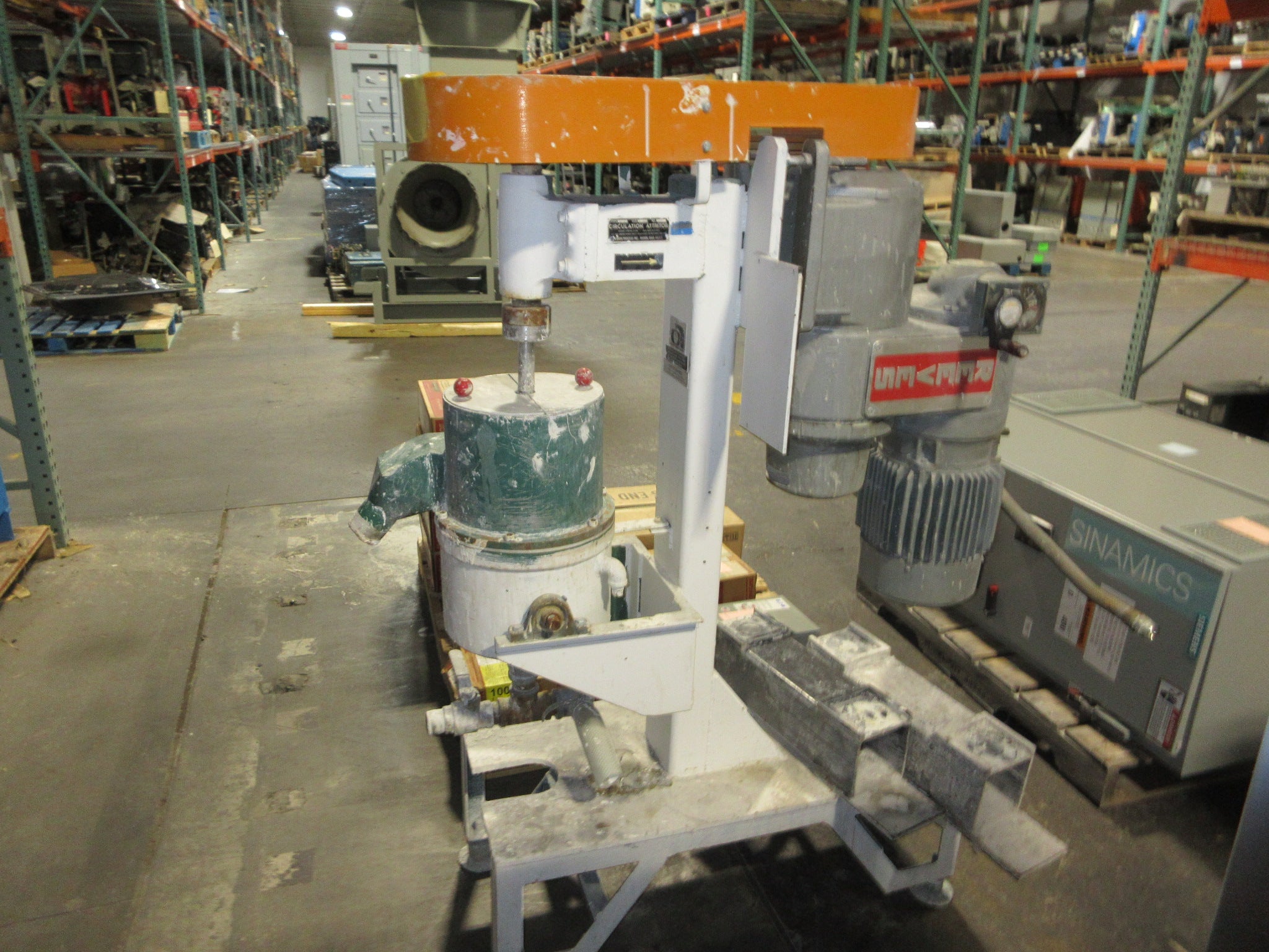Union Process Circulation Attritor Type C Size Q1 2HP 230/460V 3Ph Used