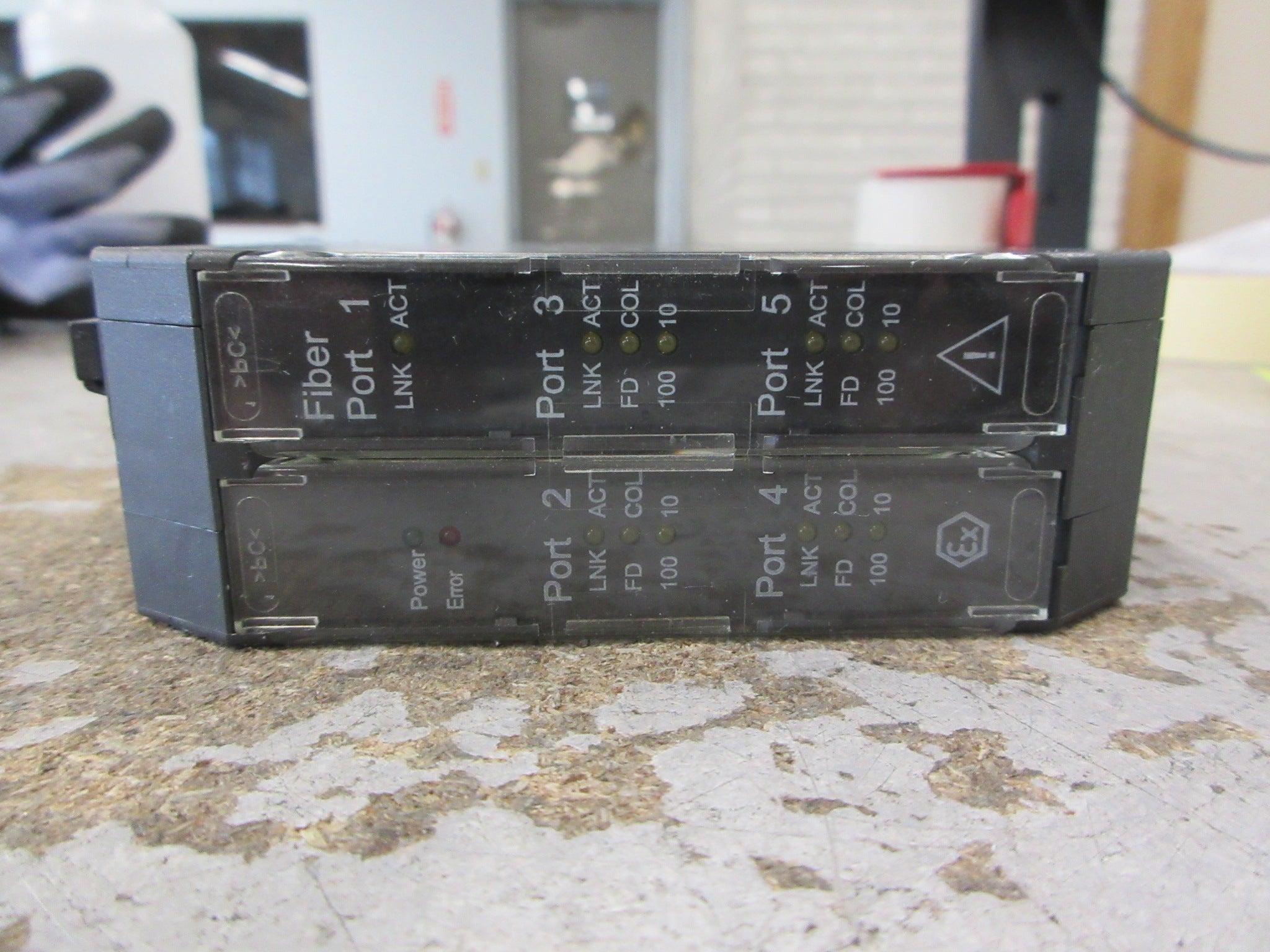 Emerson KJ1710X1-BA1 Single Port Fiber Switch 12P3305X052 Rev. E Used