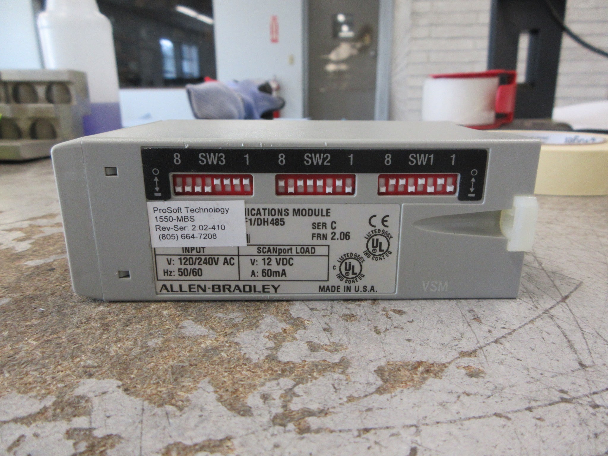 ProSoft Modbus SCANport Adapter 1550-MBS Rev-Ser: 2.02-410 Used
