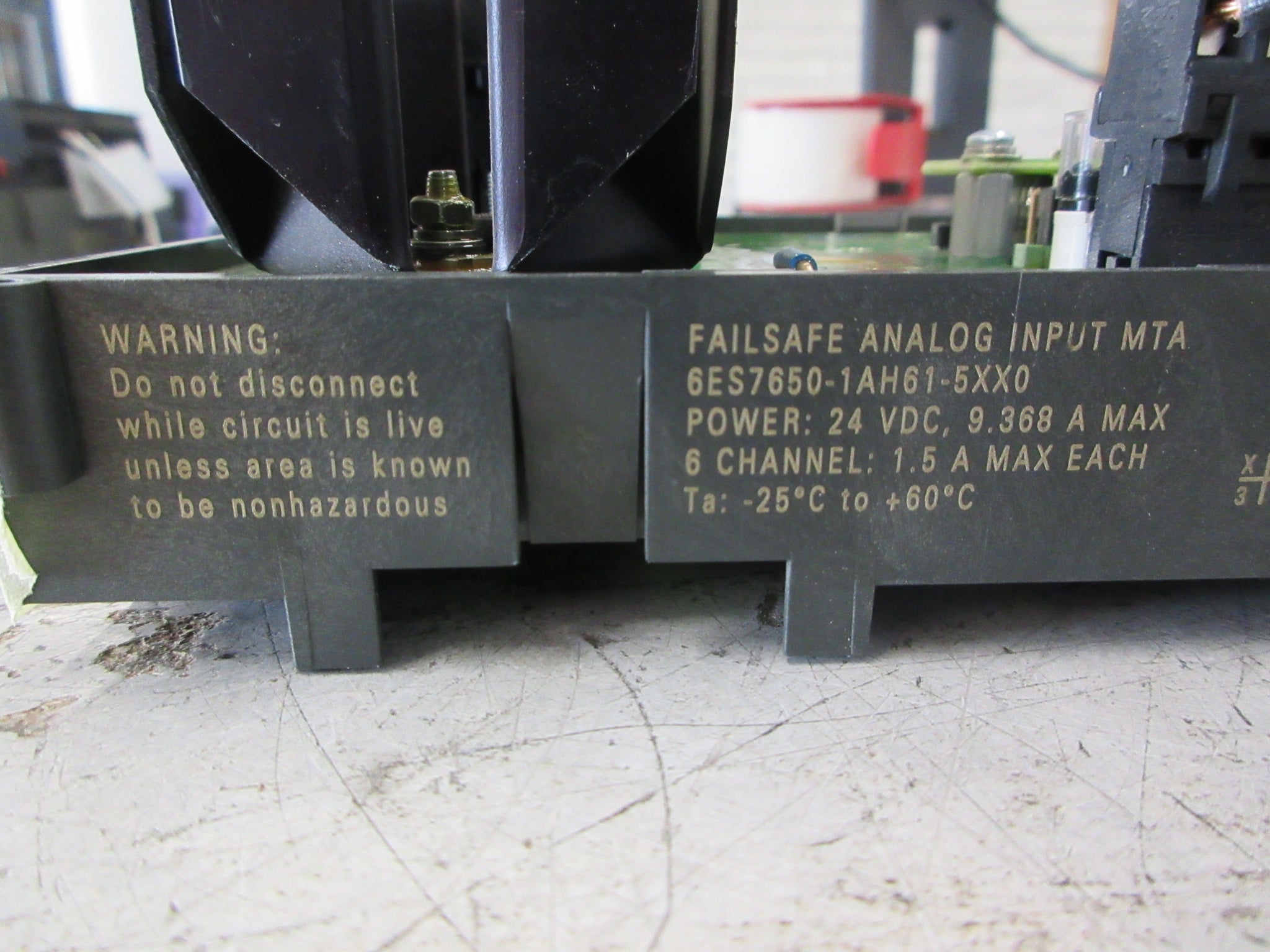 Siemens Failsafe Analog Input MTA 6ES7650-1AH61-5XX0 6-Ch Used