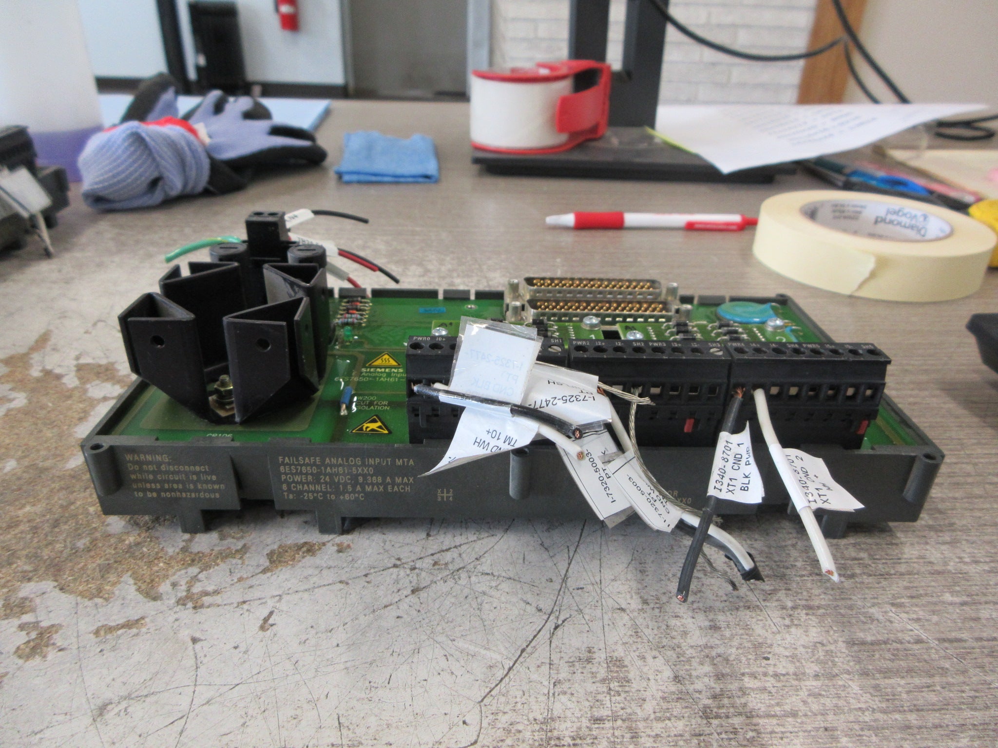 Siemens Failsafe Analog Input MTA 6ES7650-1AH61-5XX0 6-Ch Used