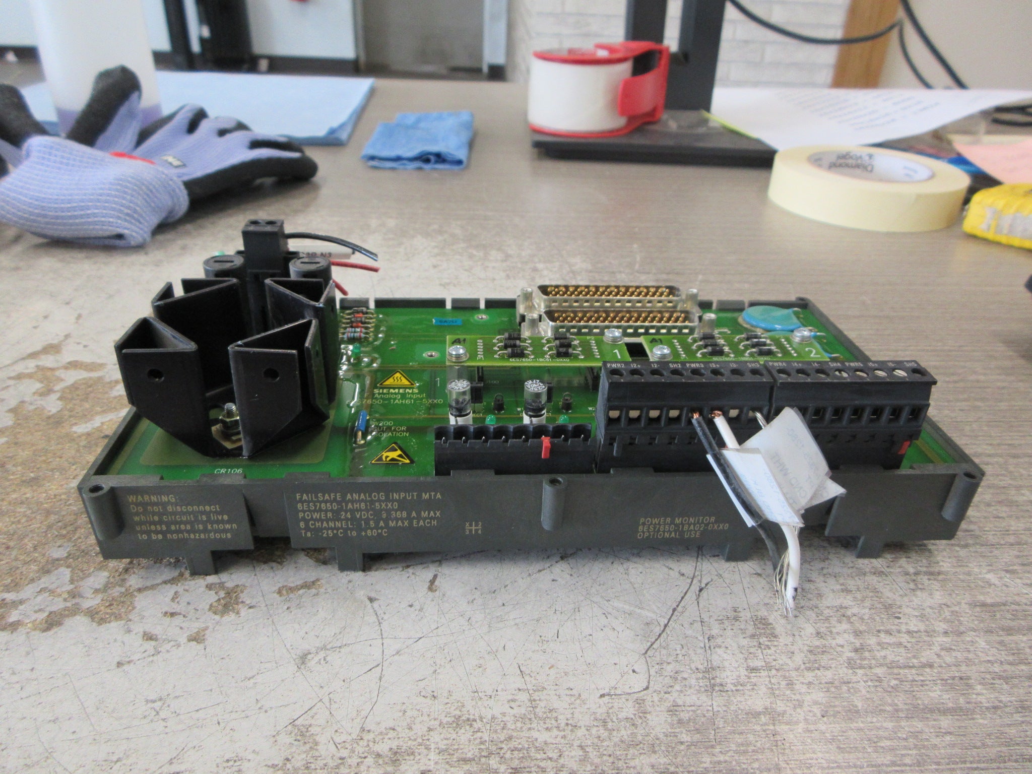 Siemens Failsafe Analog Input MTA 6ES7650-1AH61-5XX0 6-Ch Used
