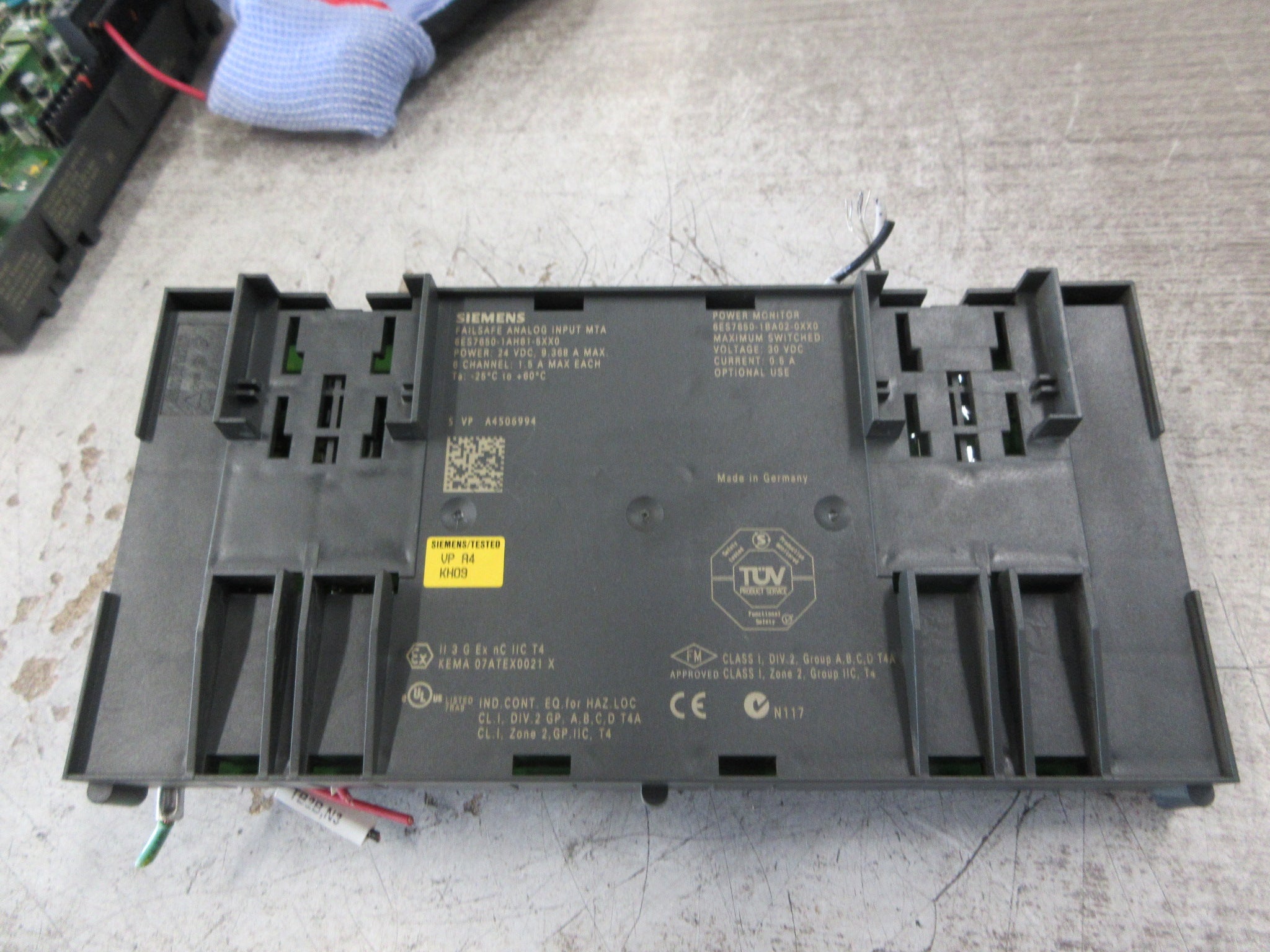 Siemens Failsafe Analog Input MTA 6ES7650-1AH61-5XX0 6-Ch Used