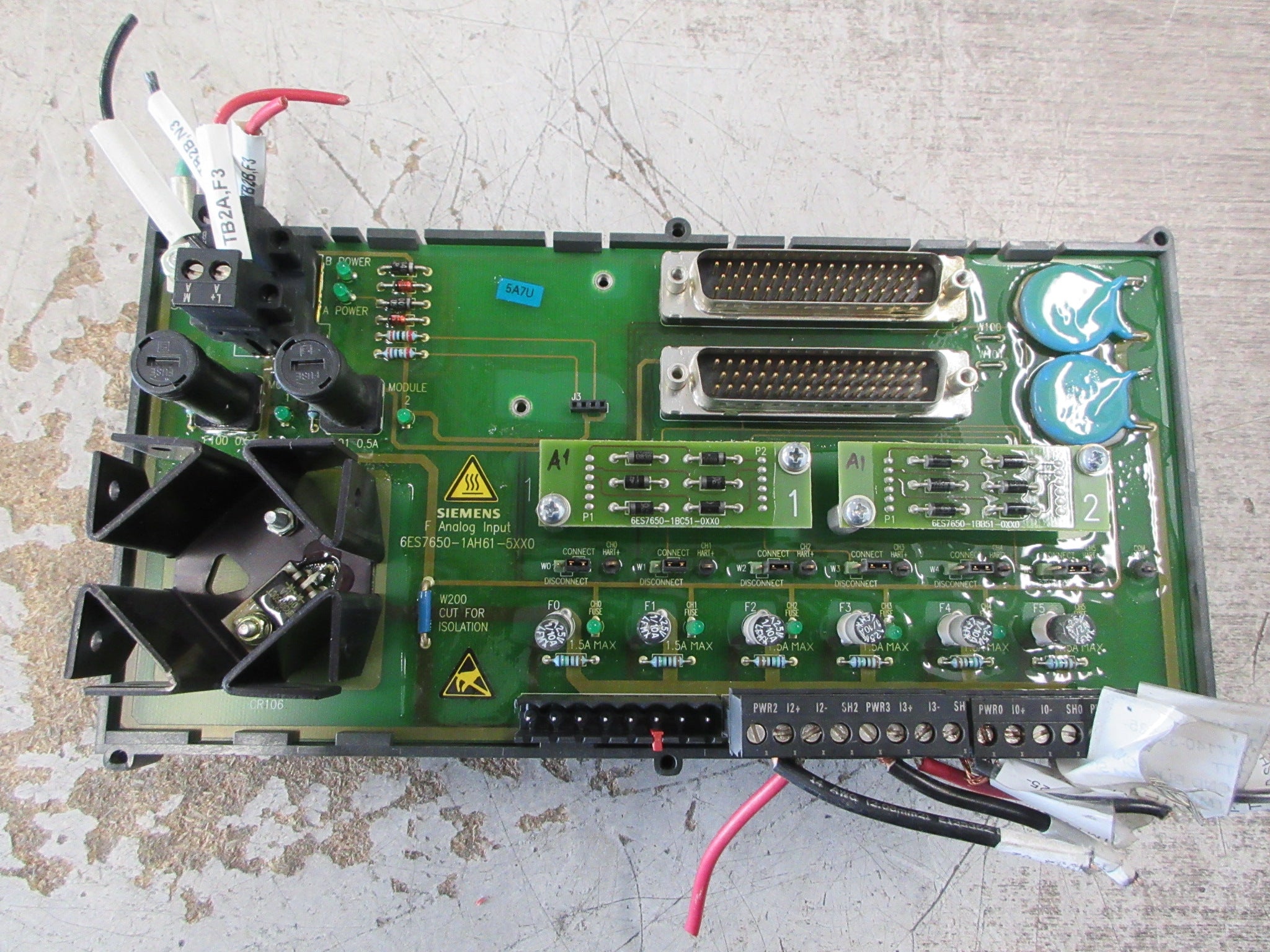 Siemens Failsafe Analog Input MTA 6ES7650-1AH61-5XX0 6-Ch Used