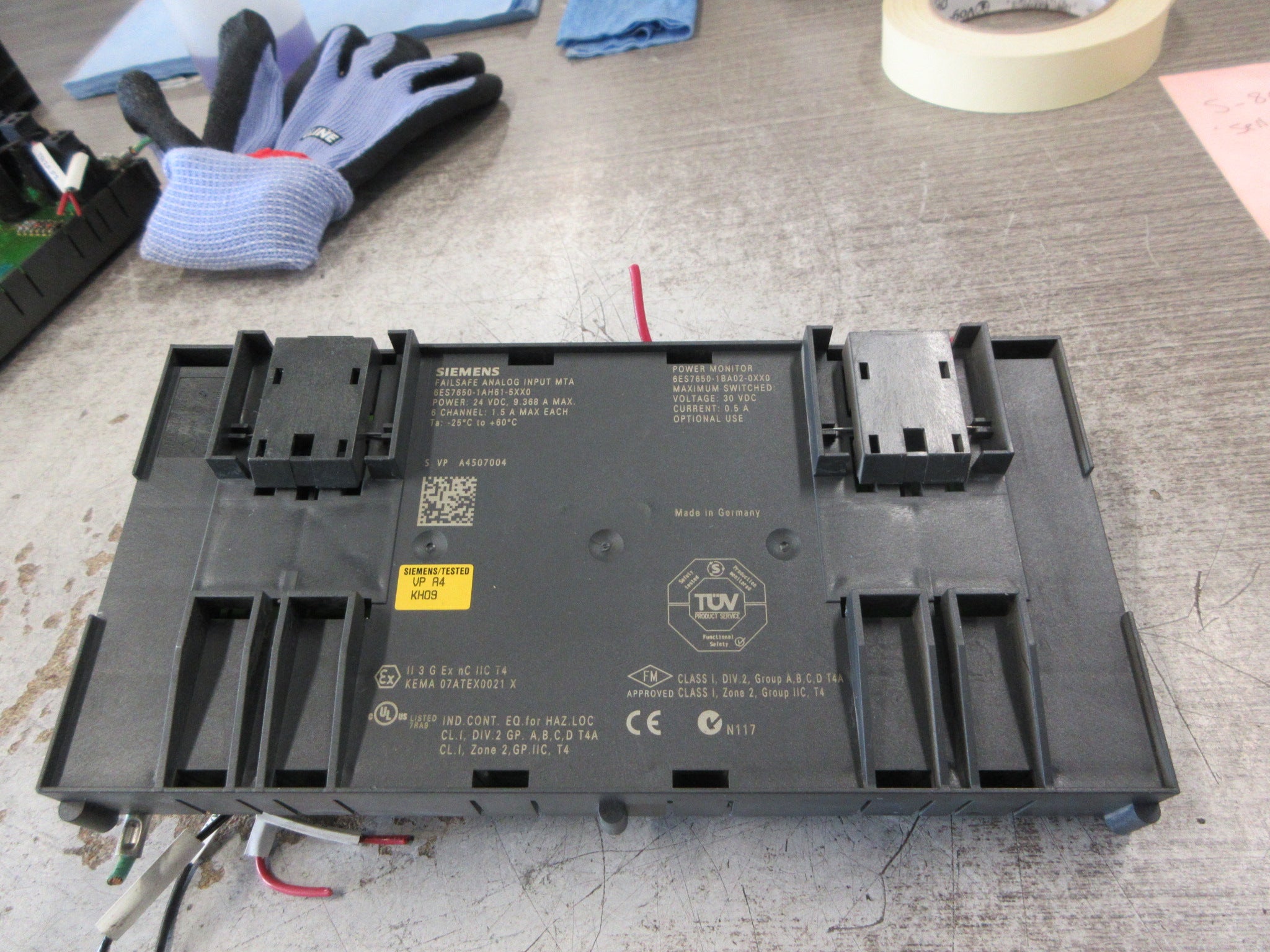 Siemens Failsafe Analog Input MTA 6ES7650-1AH61-5XX0 6-Ch Used