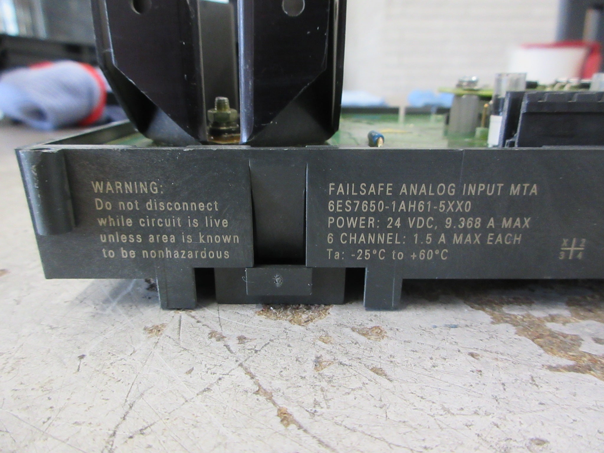 Siemens Failsafe Analog Input MTA 6ES7650-1AH61-5XX0 6-Ch Used