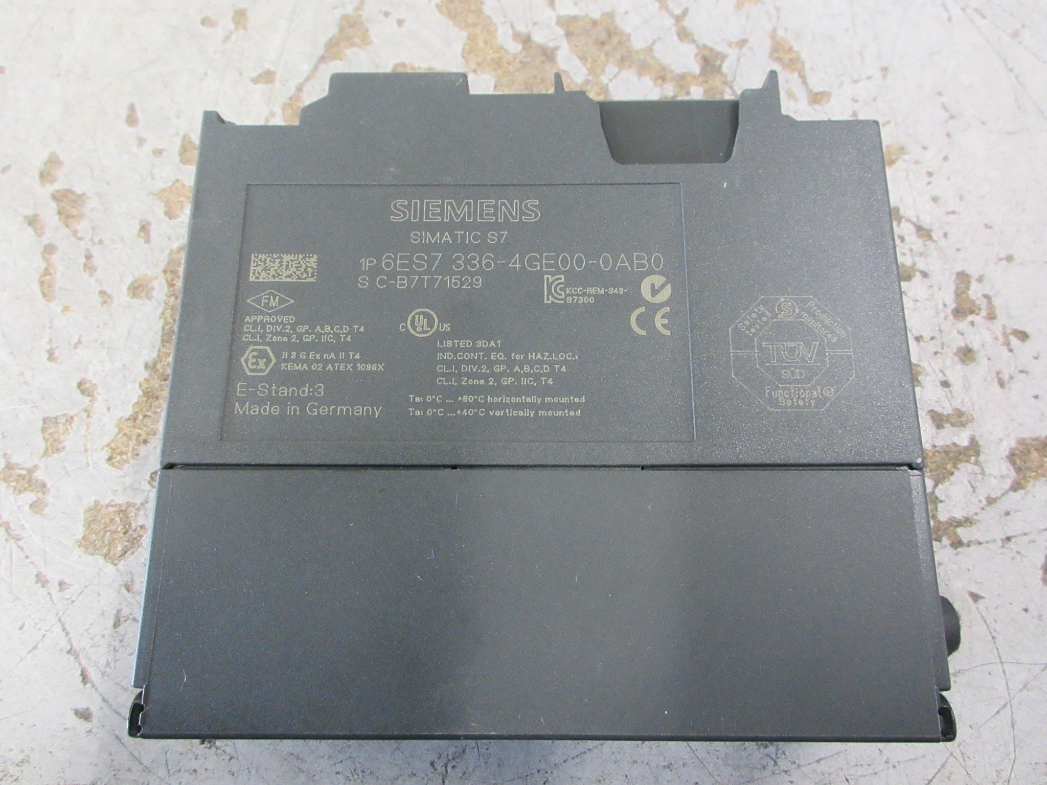 Siemens Simatic S7 FailSafe Analog Input Module 6ES7-336-4GE00-0AB0 Used