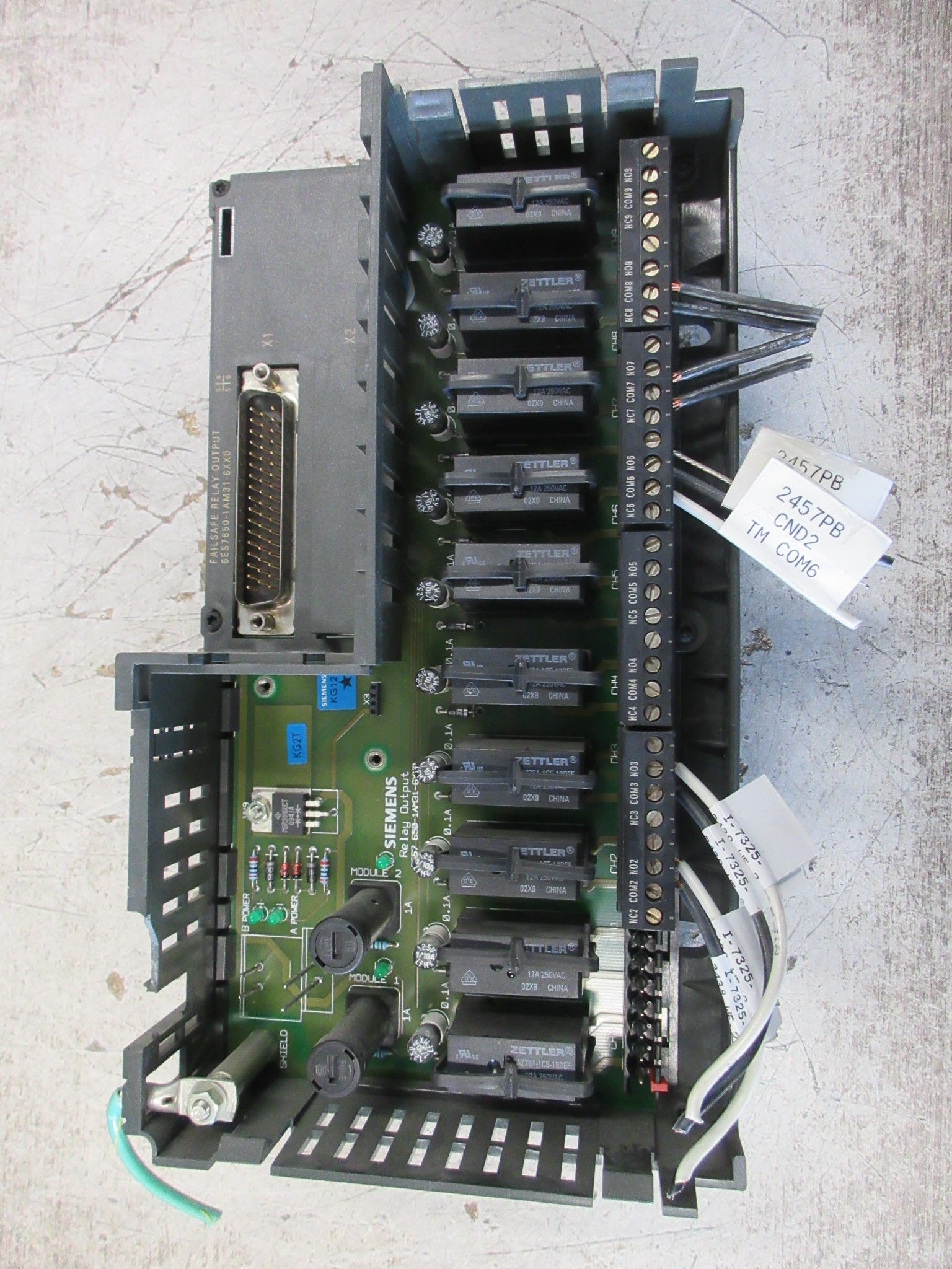 Siemens Failsafe Relay Output MTA 6ES7650-1AM31-6XX0 10-Ch *Chipped Case* Used